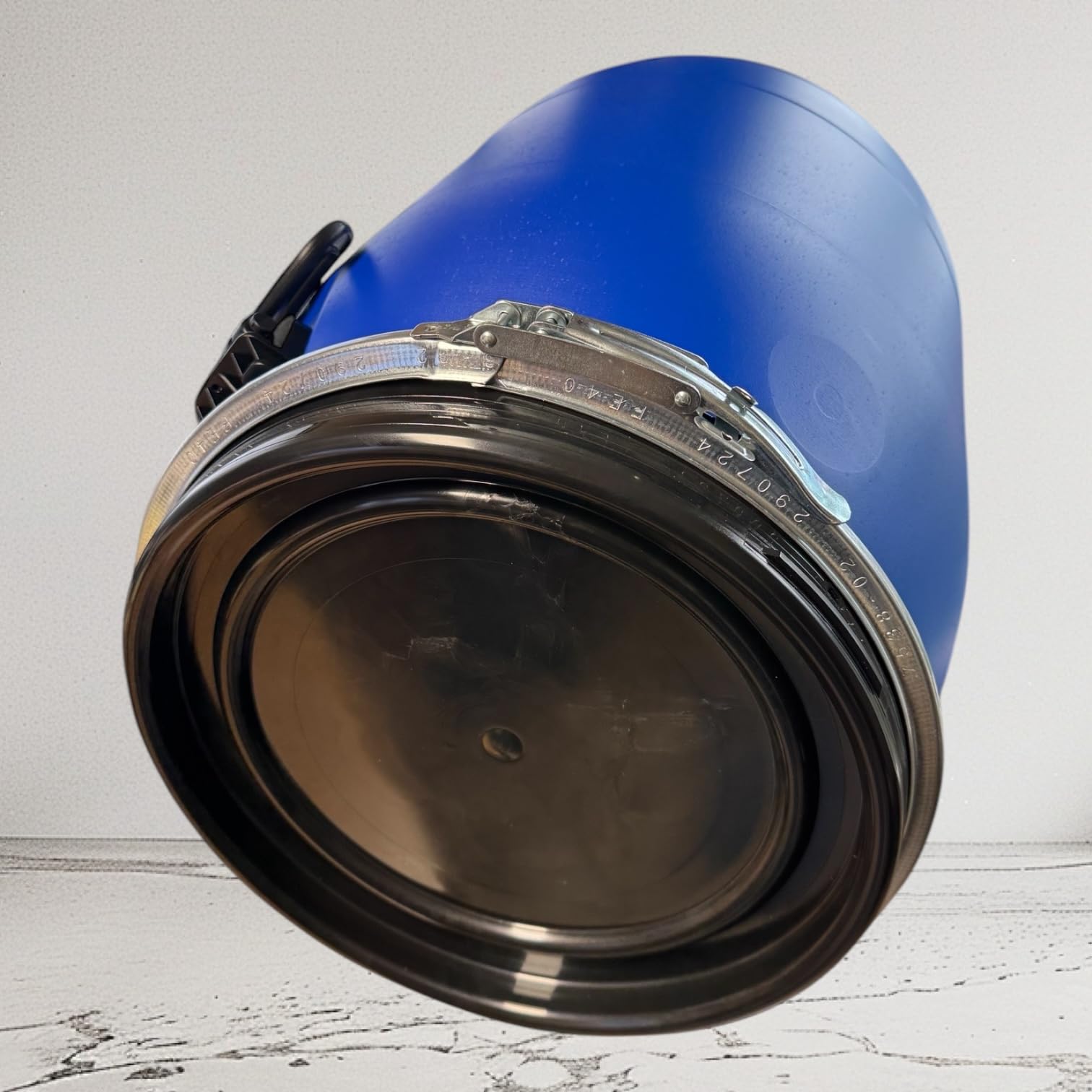 FUT Bidon 30 litres Bleu à Ouverture Totale Couvercle Amovible Neuf Alimentaire