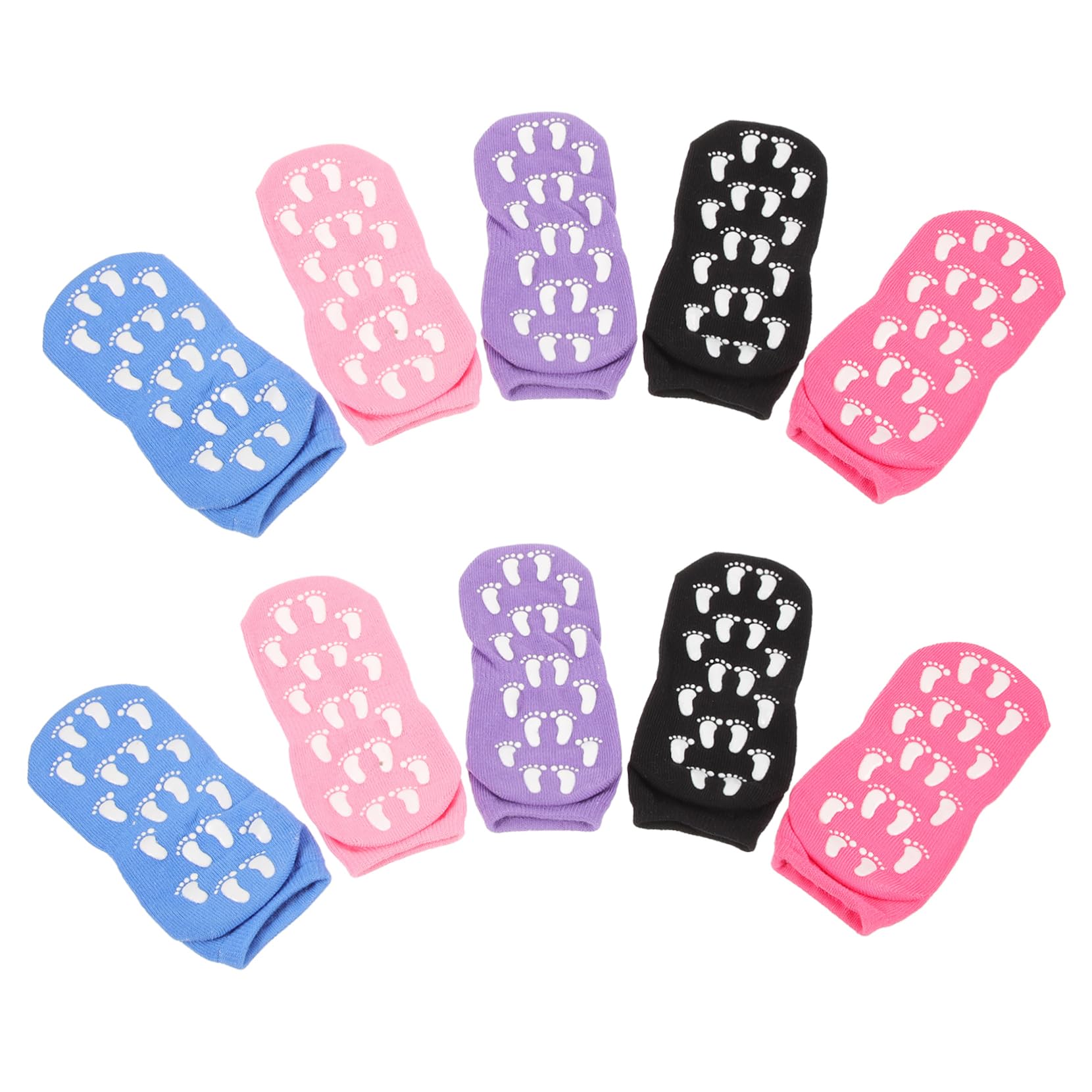 Toyvian Calcetines Antideslizantes Mujer Elástico Dedo del Pie Tobillo Medias Apretones Adaptar Calcetines De Yoga Antideslizantes Calcetines De Yoga con Agarre Algodón