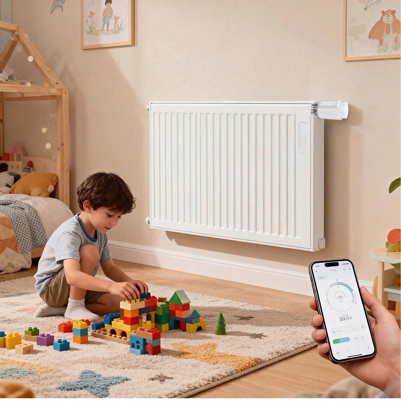 Smart Zigbee Termostatyczna głowica zaworu grzejnika, programowalny termostat, grzejnik temperatury, TRV, Alexa, sterowanie głosem