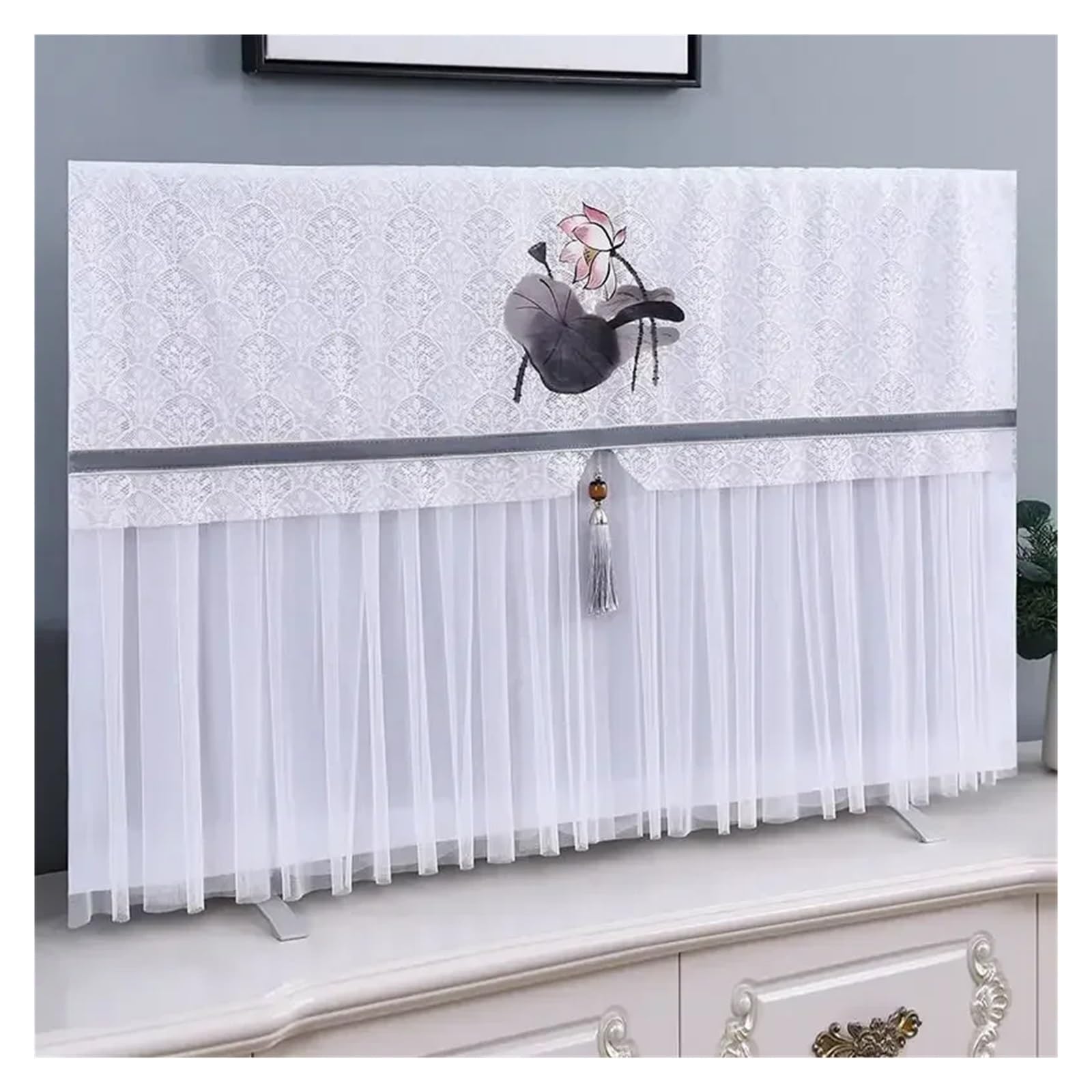 Coperture Protettive per Televisori TV Cover Minimalist Lace No Need To Remove When Turning On Household Protective Cloth(Color 04,70 * 150cm)