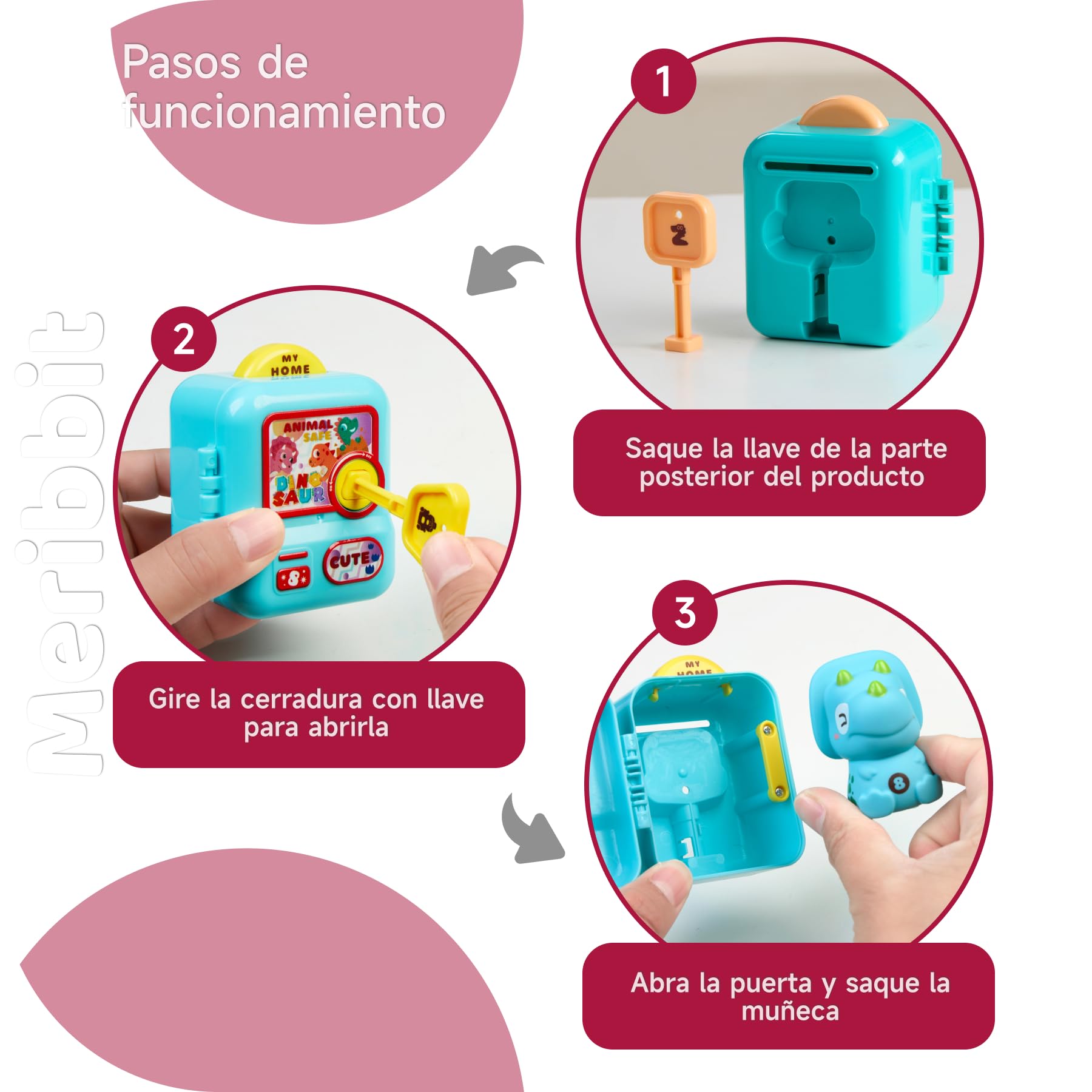 Tren de Aprendizaje Montessori - Juguete Educativo con 5 Cerraduras y Animales para Niños 2 3 4 Años, Juego de Motricidad Fina y Colores