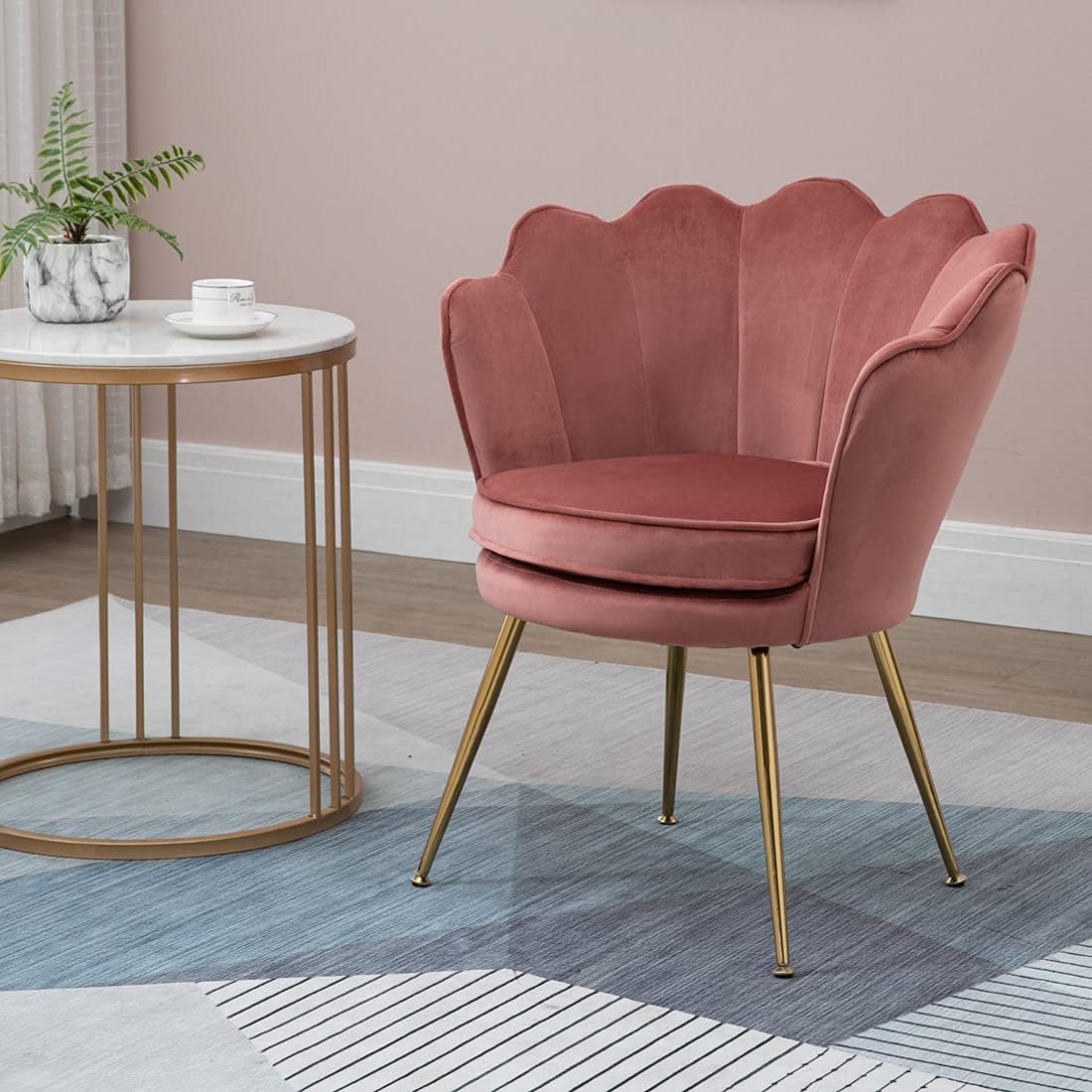 Dusty pink dressing table chair Clearance