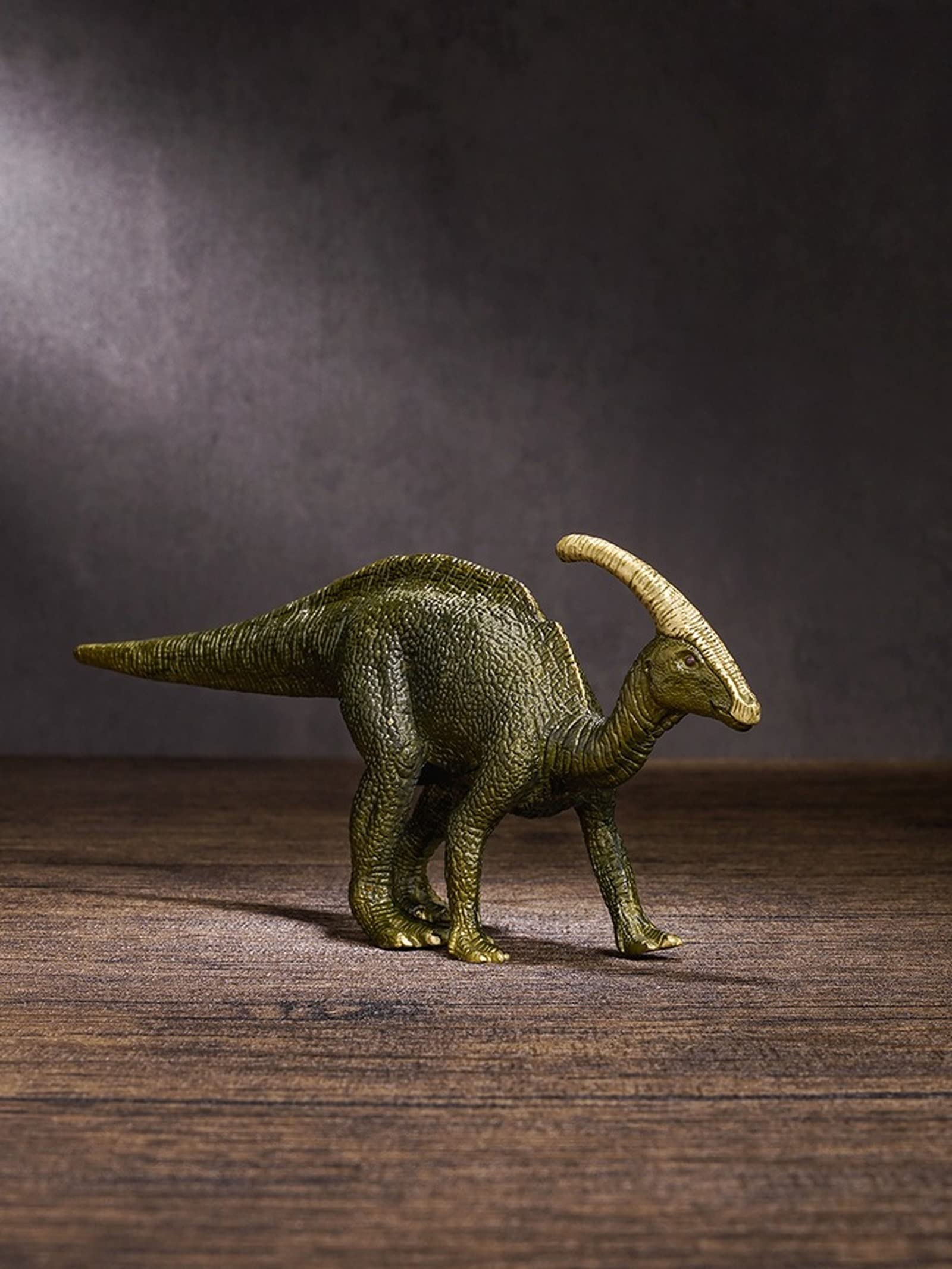 Mosiężna Figurka Stołowa Dinozaura, Jurajska Figurka Paraktenozaura, Dekoracyjna Ozdoba Do Gabinetu, Kolekcja Brązowych Rzeźb Bydła