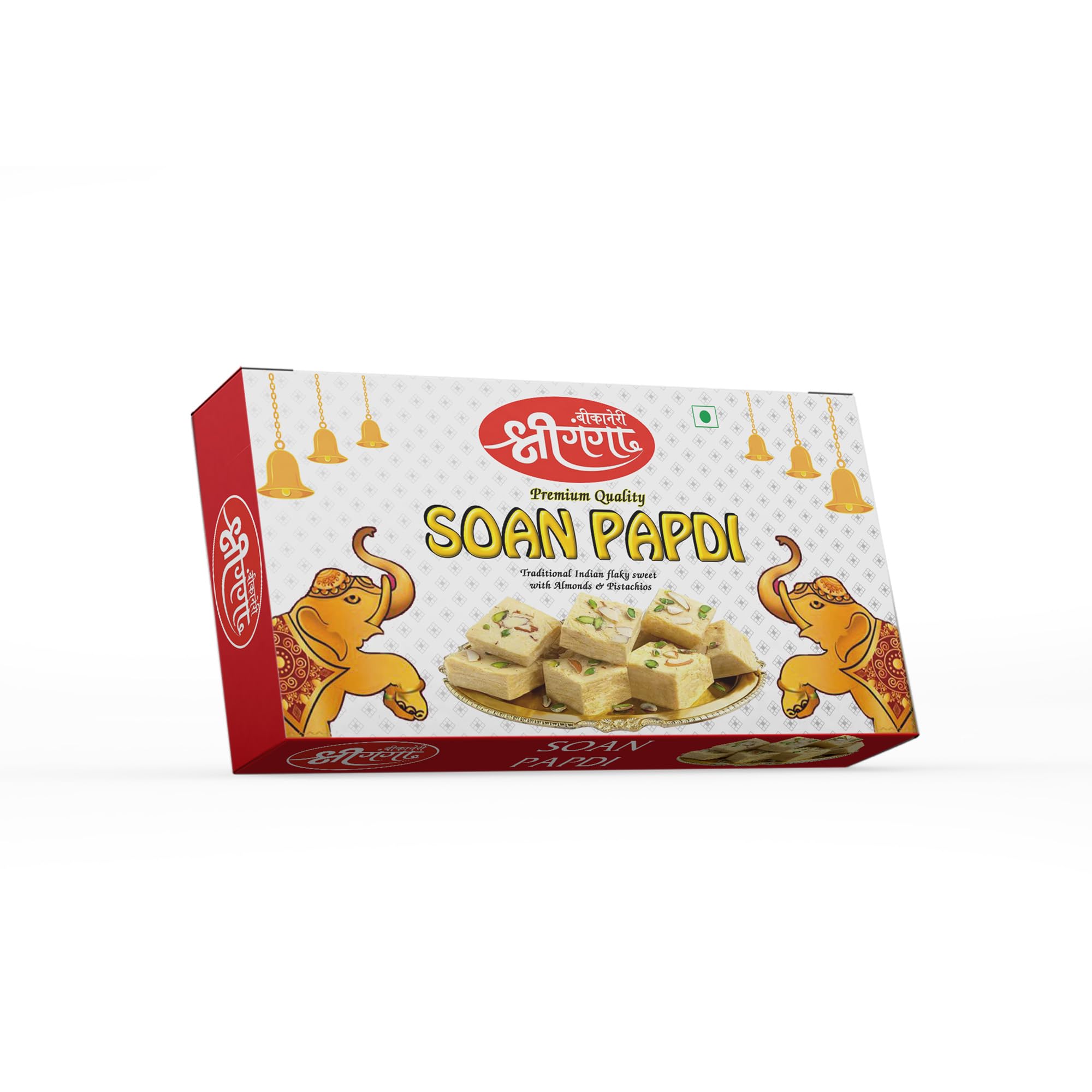 Bikaneri Shree Ganga Soft and Flaky Soan Papdi, 400gm Box, Delicious Traditional Bikaneri Sweet, Bikaneri Mithai, Shahi Sweet Delicacy (B0DGF147NF) Amazon Price History, Amazon Price Tracker