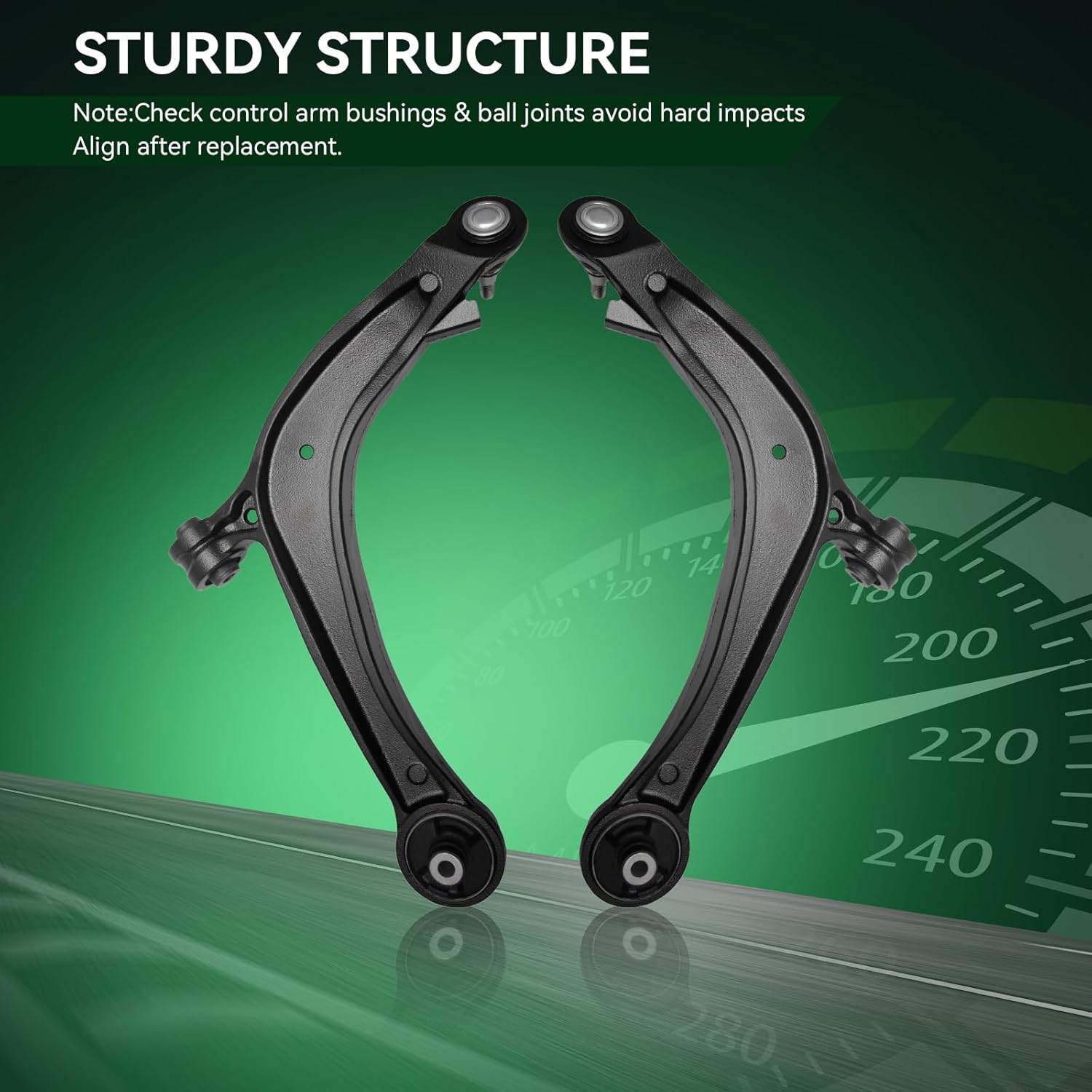 AUQDD 2Pc Suspension Front Lower Control Arm and Ball Joint Assembly Compatible With 2011-2017 Ho-nda Odyssey 3.5L (Replace # K622002 K622210 51360TK8A00 51350TK8A00)