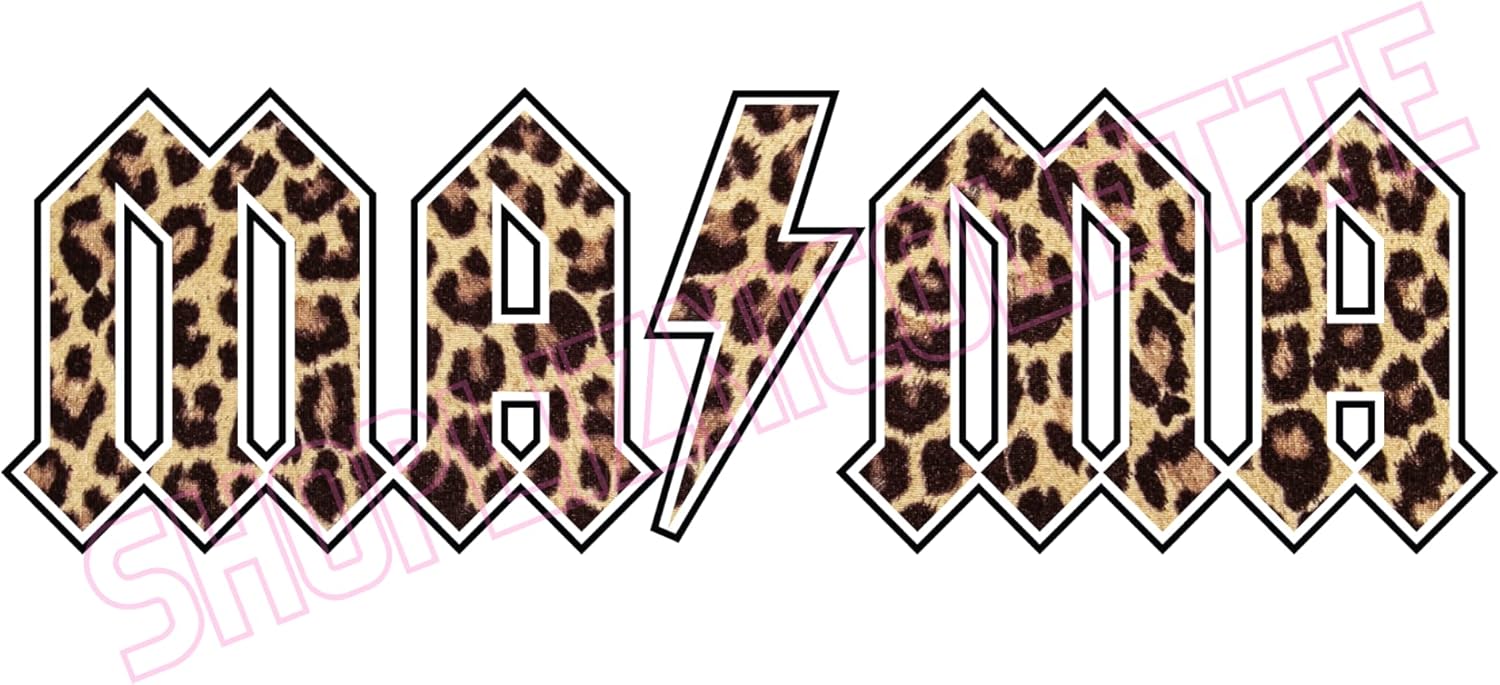 Mama Leopard Print Cute Sublimation Transfer Ready to Press