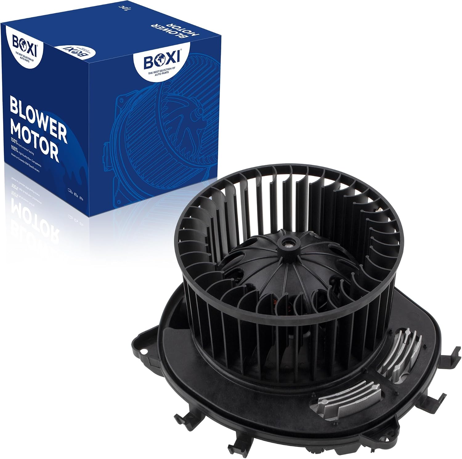 BOXI Rear HVAC Heater Blower Motor Assembly Fits for Mercedes-Benz GL320 R320 2007-2009 GL350 2010-2012 GL450 2007-2012 GL550 2008-2012 R350 2006-2013 R500 2006-2007 / Replaces 1648350107 A1648350107