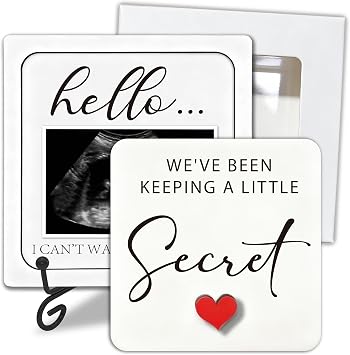 Pregnancy Announcement Ultrasound Frame Keepsake Box for Grandparents | "Weve been keeping a little secret" | Perfect baby birth announcement & surprise gift for new grandparents & loved ones