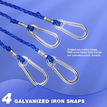 4 Arm Crab Trap Harness with Heavy Duty Metal Hooks for Sailing Fishing Crabbing Blue Crabs