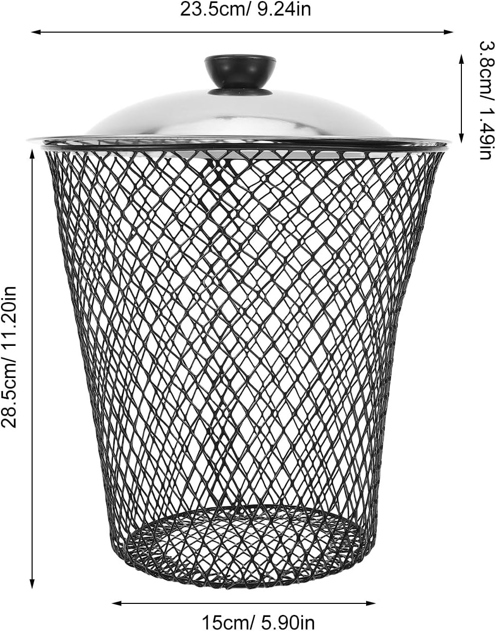 Totority In-ground Worm Composting Bins 2pcs High-Strength Metal Soil Enricher with Lids - Aerated Underground Composter for Garden Waste & Kitchen Scraps - Sustainable Backyard Recycling System