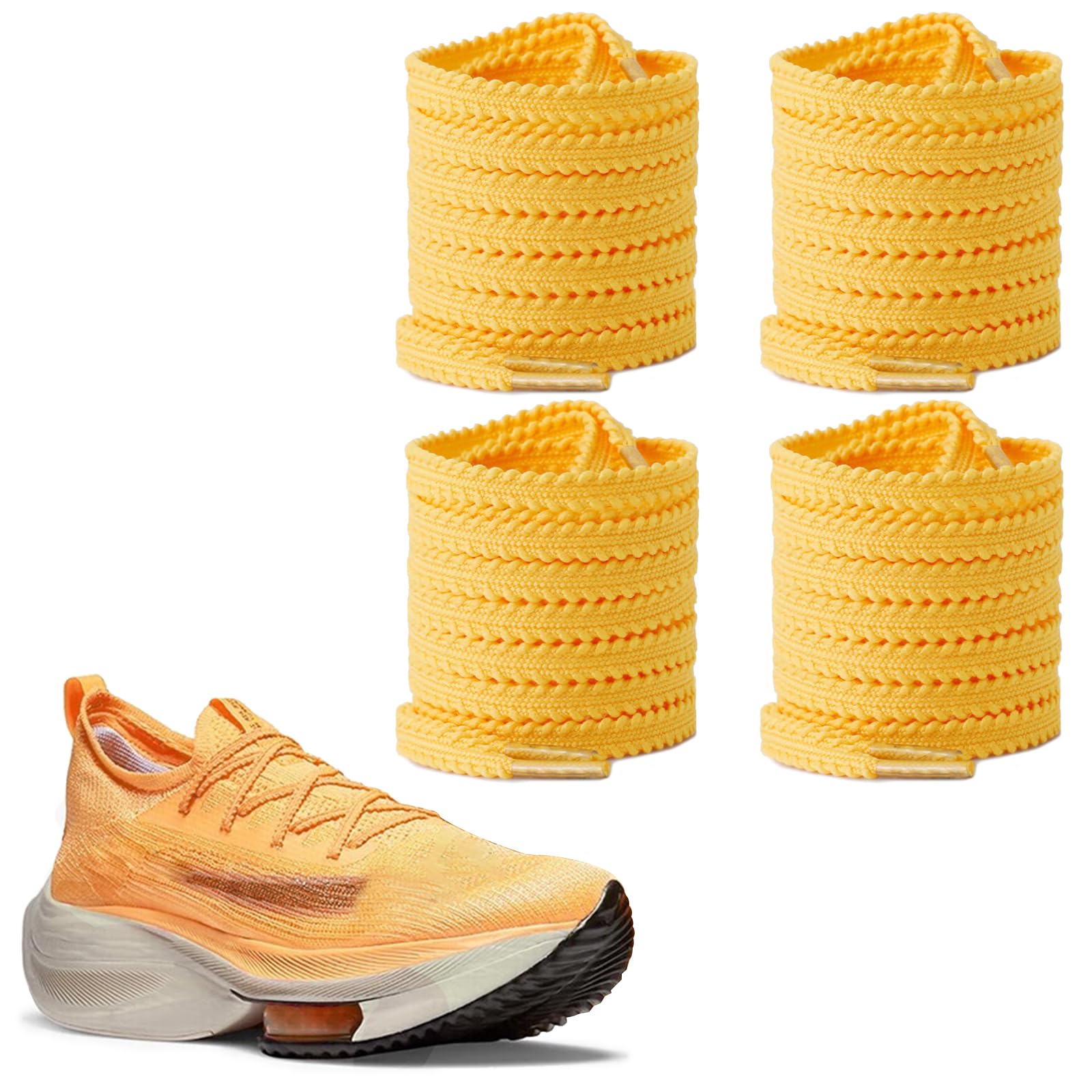 UamGlsob2 Pairs Running Shoe Laces for Nike AlphaFly 3 Sneakers, Athletic Shoelaces Replacement for Vaporfly 3 Trainers Men