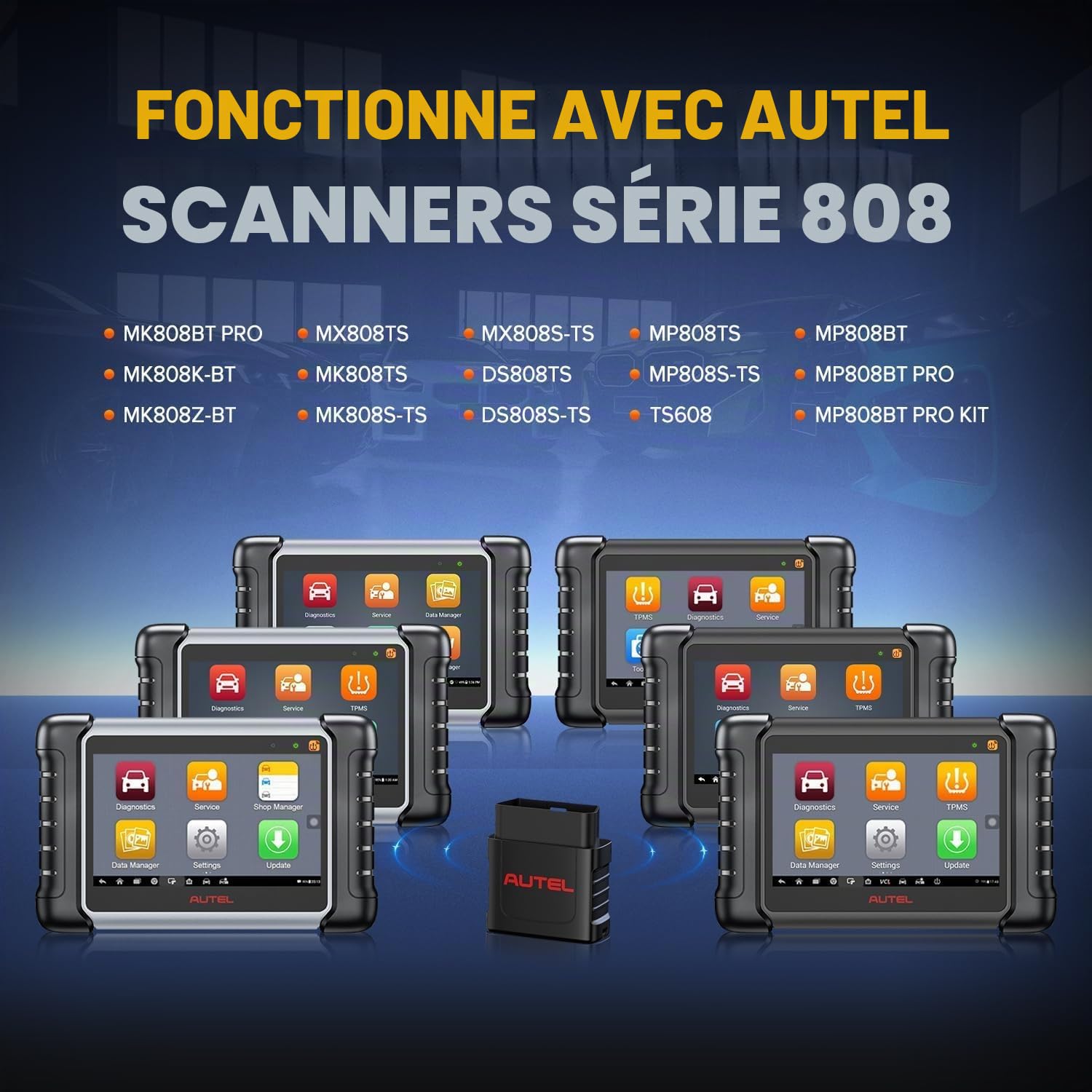 Autel MaxiVCI VCI Mini Interface Diagnostic Dongle sans Fil pour Véhicule