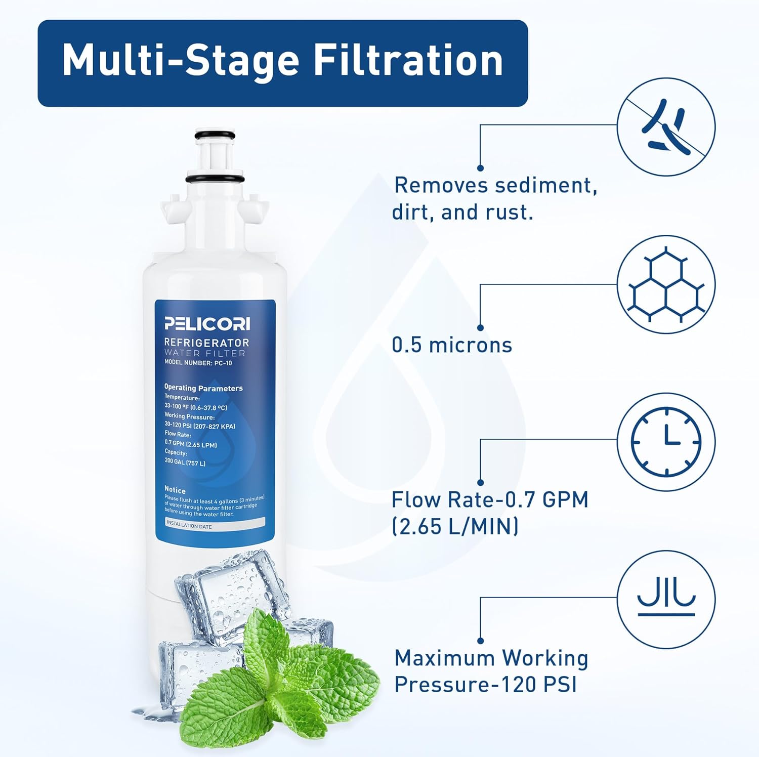 Blomberg Beko 4874960100 Water Filter: Clean Water, Easy Flow