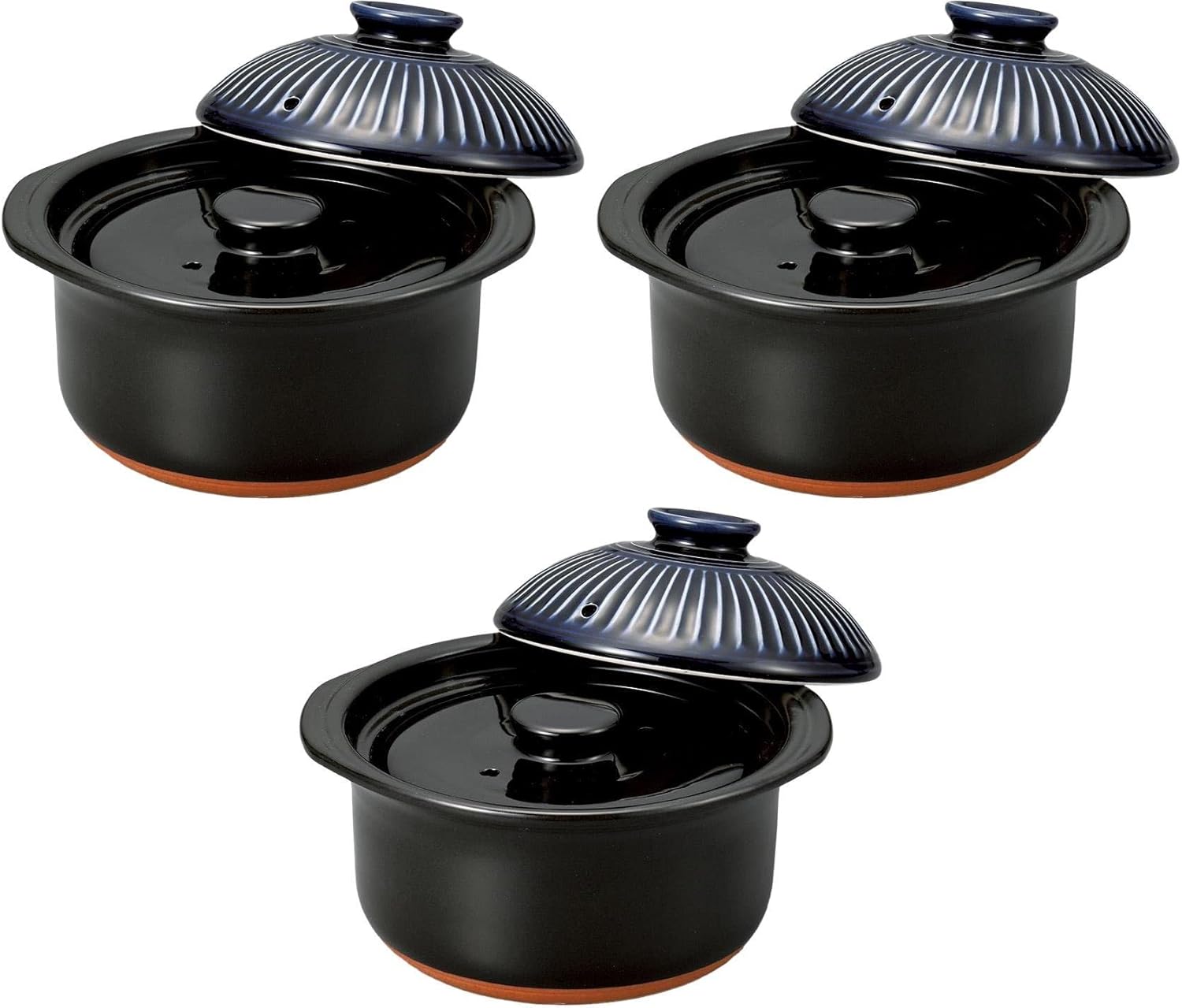 Set of 3 Chrysanthemum Lily 2 Cup Rice Cooker [8.5 x 7.9 x 6.1 inches (21.5 x 20 x 15.5 cm)] [Rice Cooker ]