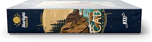 Miniatura 10 de MyPuzzle Acadia National Park Maine USA Art Deco - Póster vintage con ilustración - Rompecabezas de 1000 piezas prémium para adultos