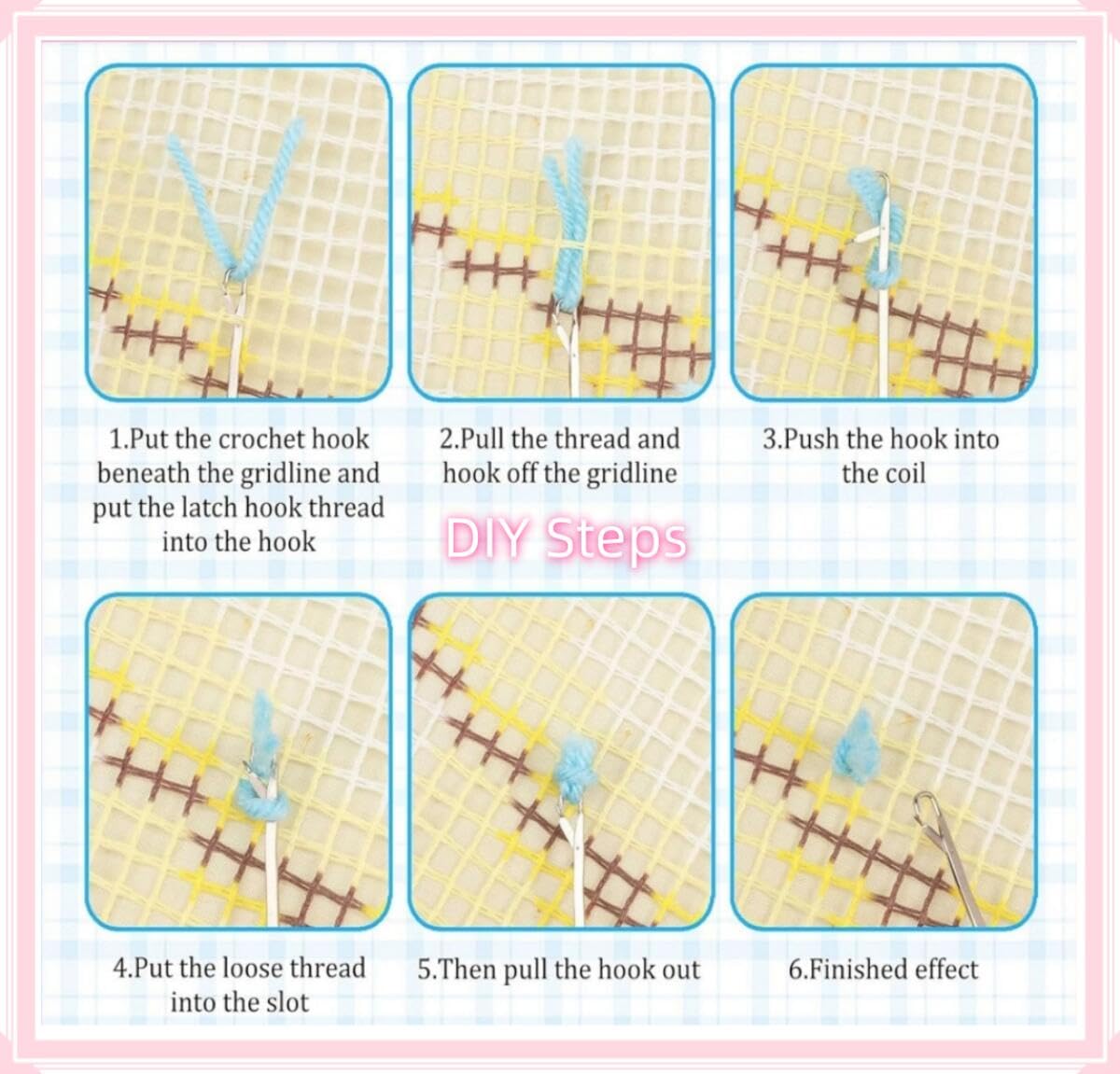 Rqwybcaxn DIY Kit Alfombra de Hilo Para Personas Mayores Animal Cross Stitch Kit gatos y perros 100x100cm Round con Herramientas Para Tapicería Dormitorio Regalo Artesanal