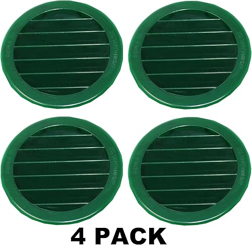 Vista 32 de Cubierta redonda de rejilla de rejilla de plástico de 4 pulgadas para rejilla de ventilación de reptiles (4, blanco)