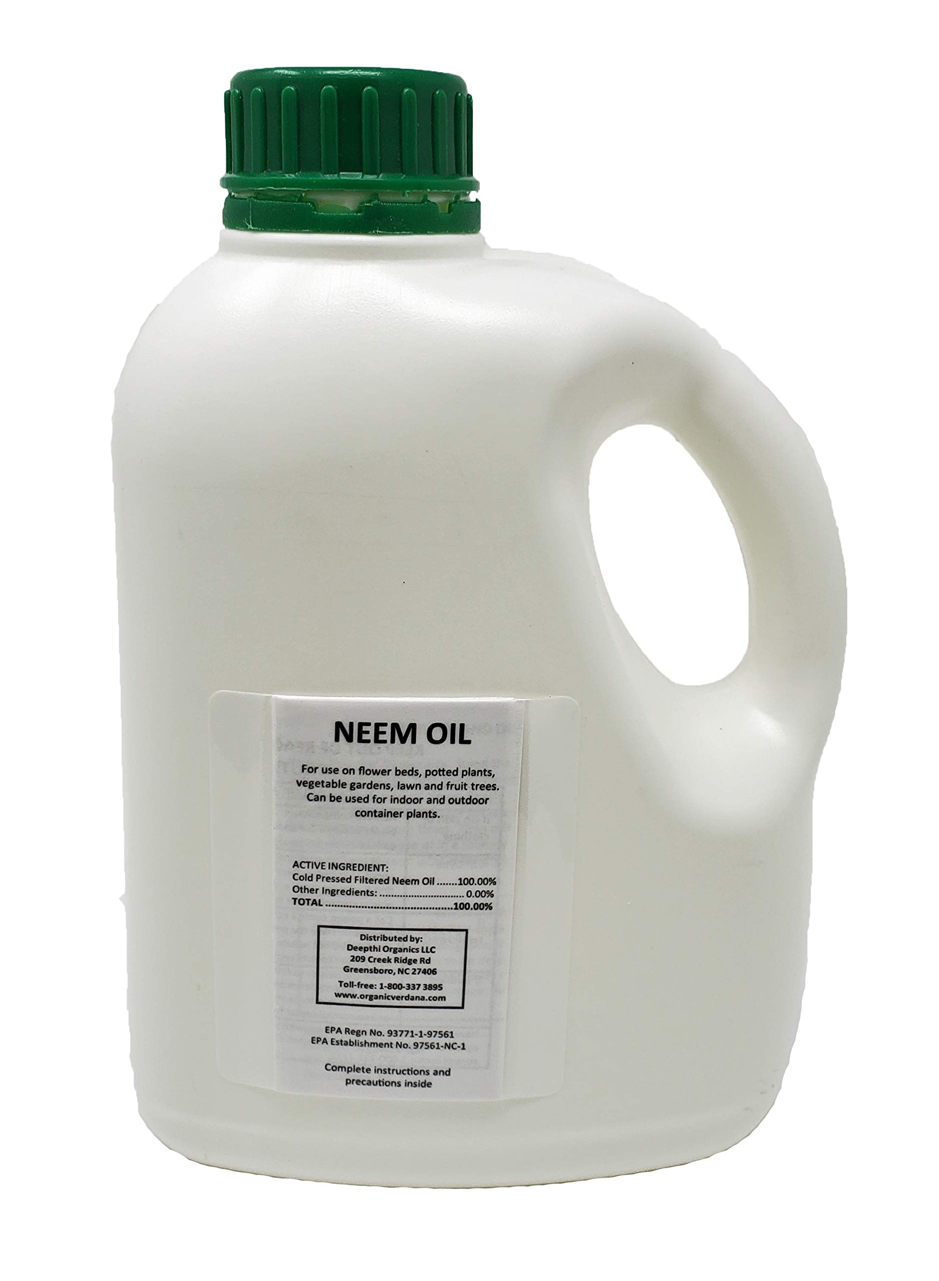 Deepthi Neem Oil Cold Pressed for Plants 33.8 Fluid Oz (1000 ml) Spray for Indoor Outdoor