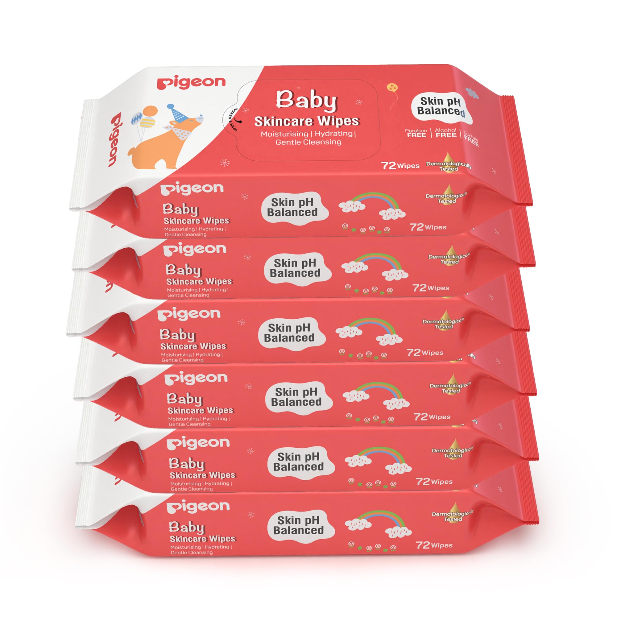 Pigeon Baby Skincare Wipes Combo Pack of 6-picture-17