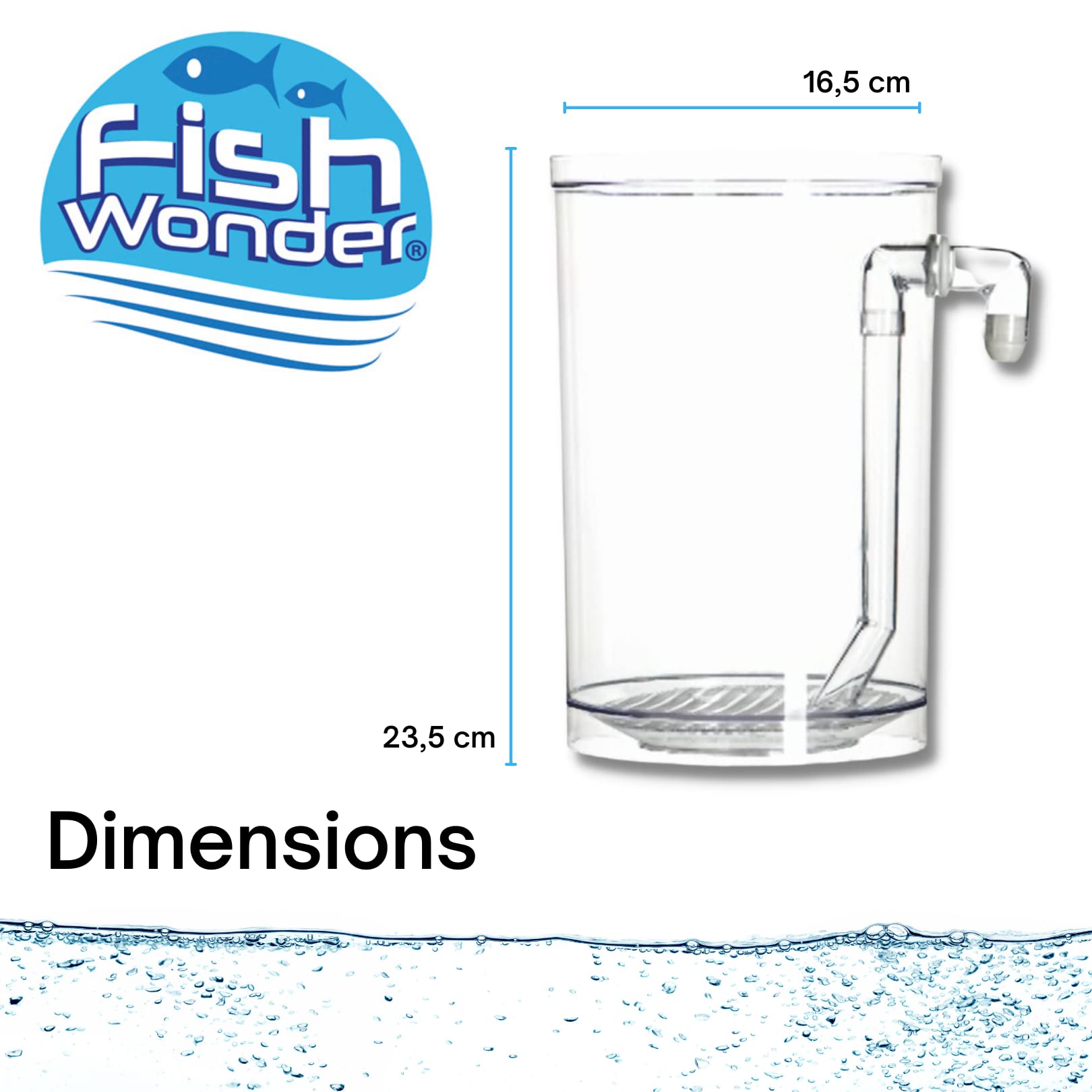 Fish Wonder Acuario Autolimpiador con Luz LED | Mini Acuario con Sistema de Limpieza Incorporado, Piedras y Plantas Decorativas | Agua Clara Siempre | Fácil Mantenimiento – Ideal para Niños y Hogar