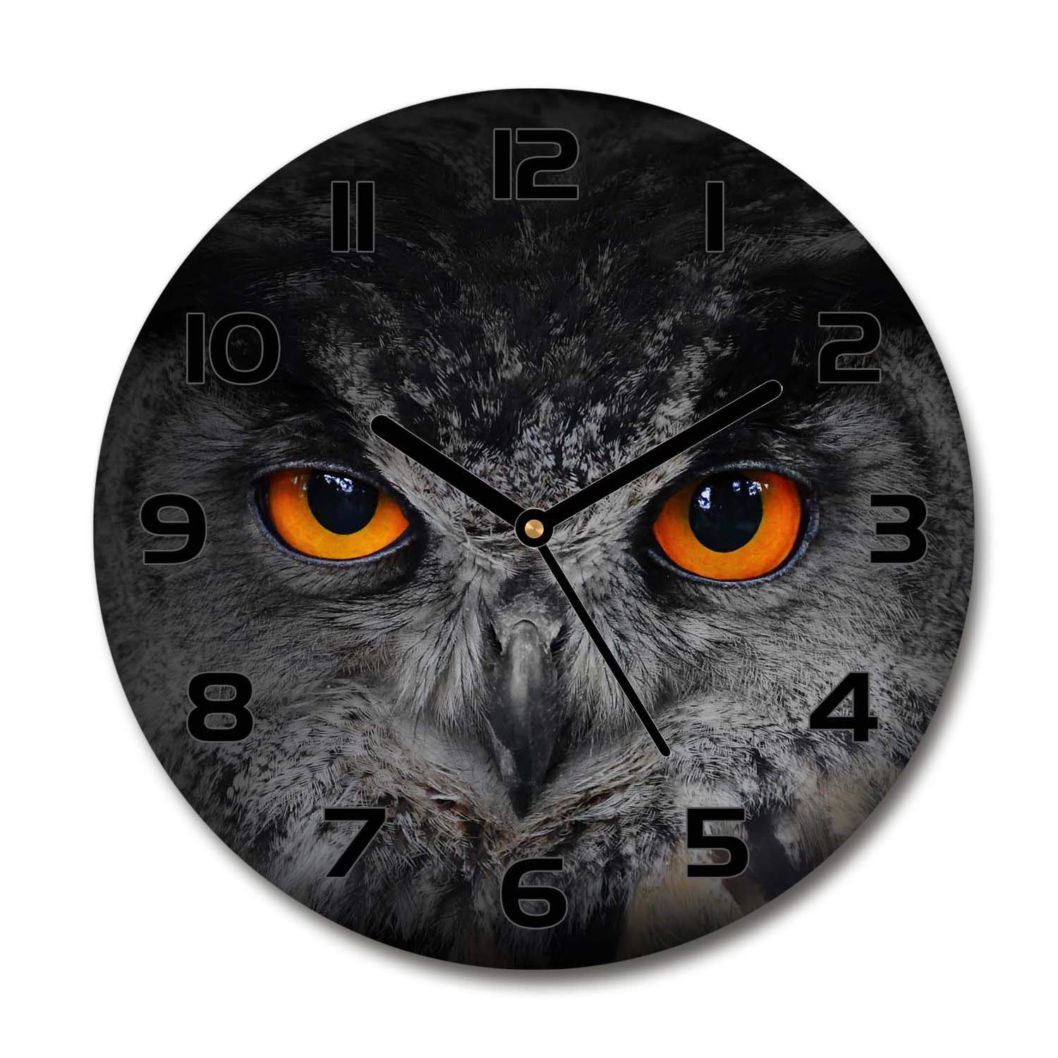 Horloge silencieuse en verre 60x60cm pour en finir avec le bruit du tic-tac