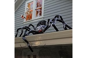 Giant Simulation Spider for Halloween Skull Scene Layout
