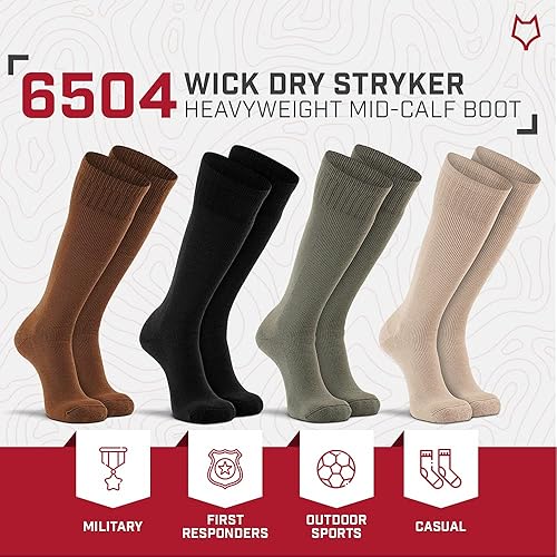 Miniatura 5 de Fox River - Calcetines de trabajo con punta de acero, 2 unidades