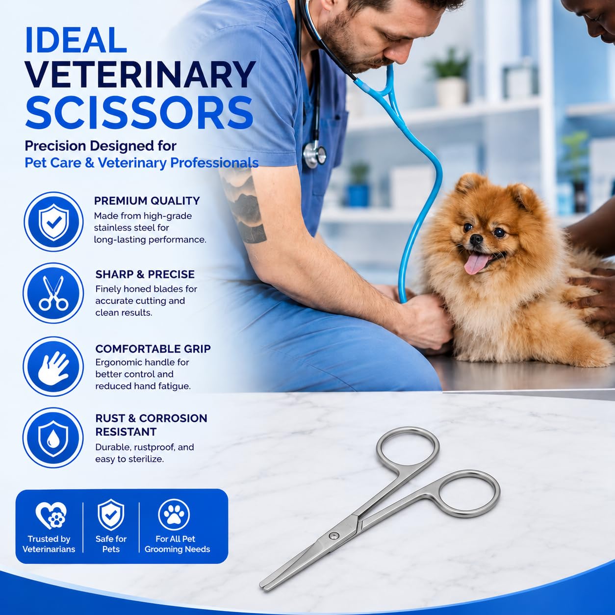 Micro Dissecting Scissors - Surgical Scissors for Skin & More -7