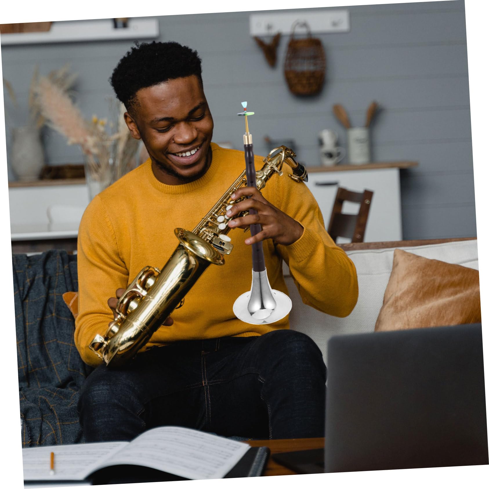 ERINGOGO Suona Instrument à Vent en Fer et Cuivre Léger pour Débutants Apprentissage Pratique Musicale