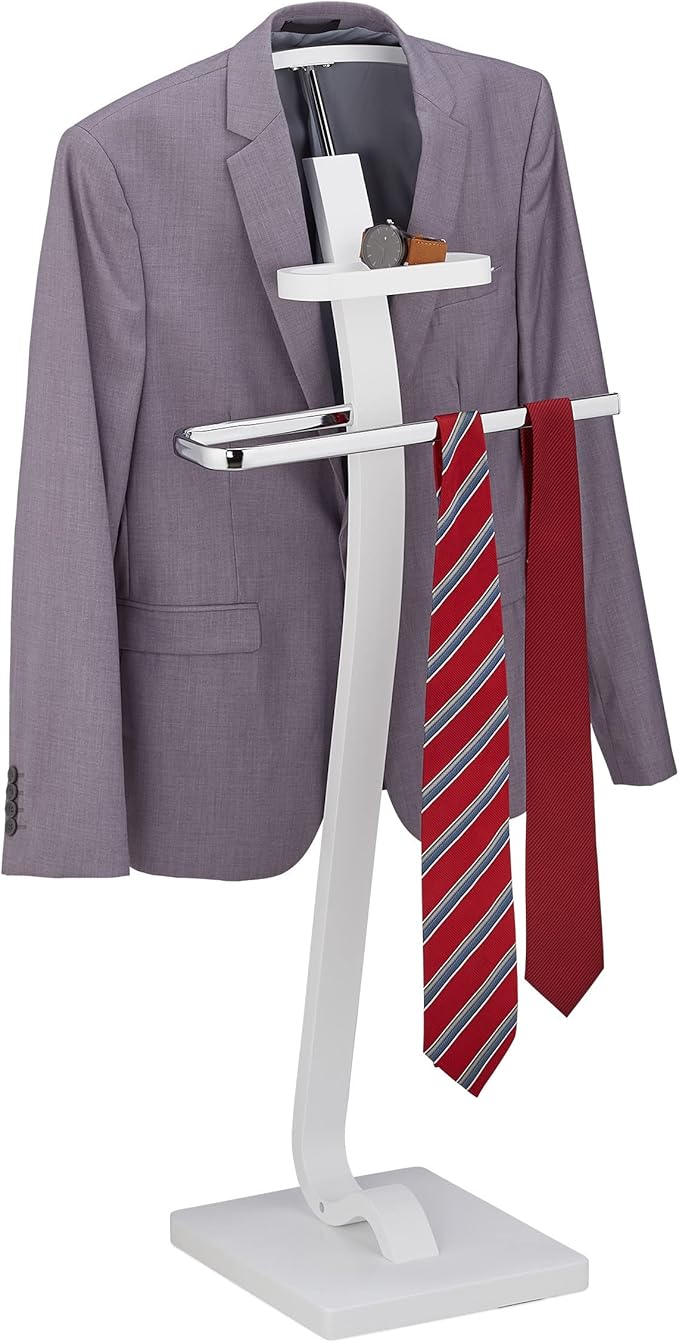 Relaxdays Servo Muto da Camera, Autoportante, Ripiano per Accessori