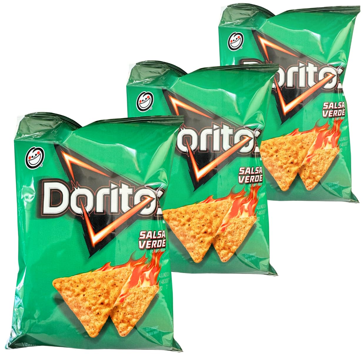Doritos Salsa Verde Chips Pack of 3 | 2.5 oz bags