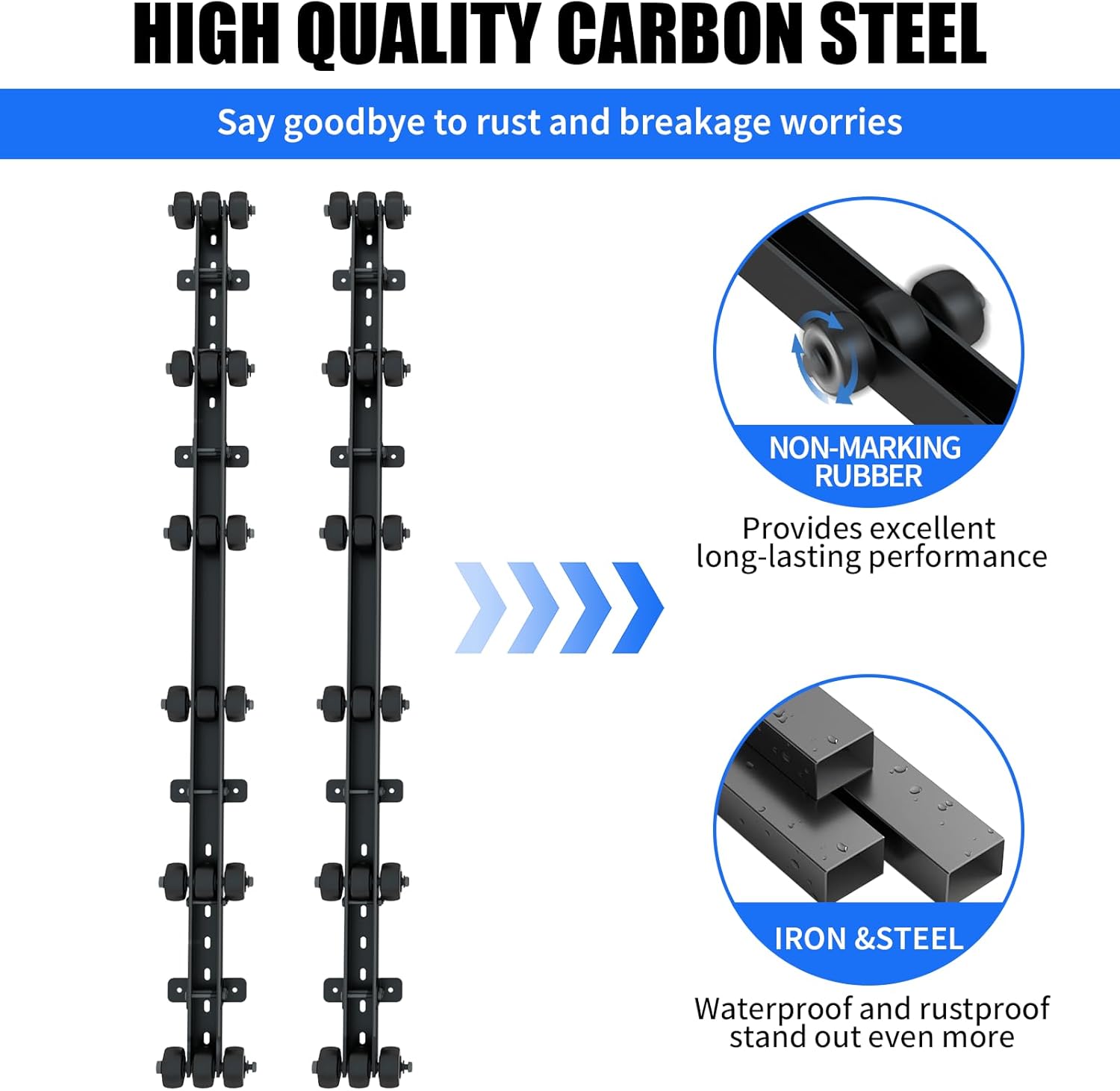 Heavy Duty Boat Trailer Roller,Steel Bottom Support,Withstand 2000 LBS Boat Storage Trailer,Trailer Roller, Heavy Duty Boat standsfor Dinghy, Sailboat