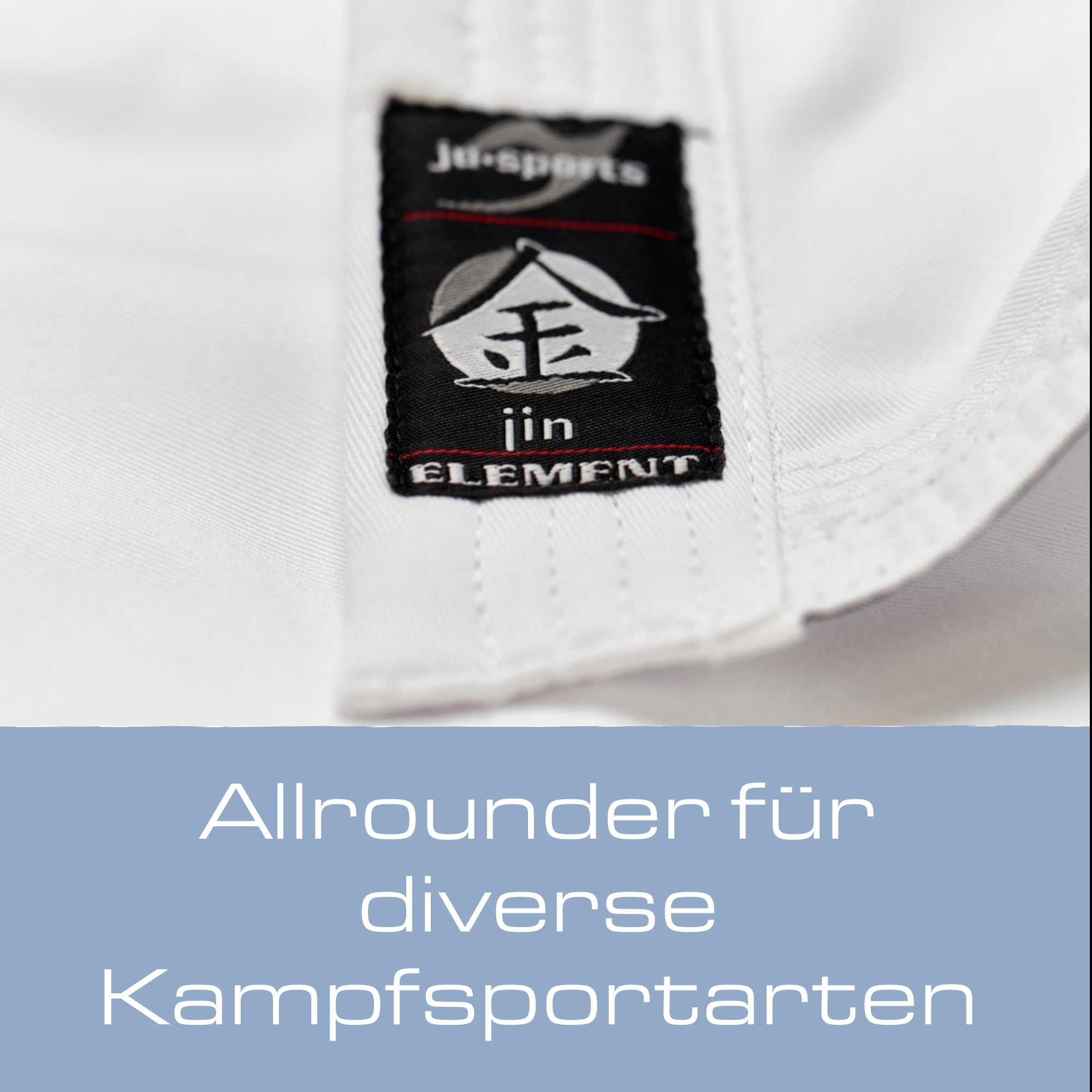 Ju-Sports Element Jacke Weiß wide cut I Judoanzug Jacke Kinder & für Erwachsene I Judogi Jacke aus langlebigem Mischgewebe I Doppelt verstärkter Schulter- & Brustbereich