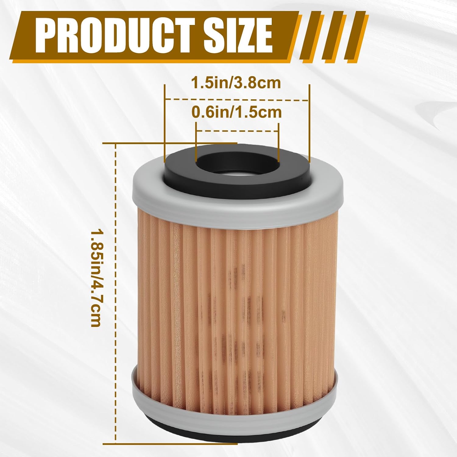 KN142 Oil Filter for Compatible with Yamaha YFM350 YFP350 YFM350X Warrior YFM350FW YFM400 Big Bear Wolverine YZ426F YZ250 YZ400F Replace HF142 KN142 Pack of 3