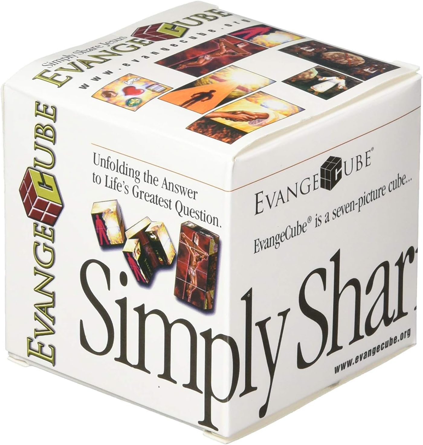 4‑Pack by E3 Resources, Gospel Sharing Evangelism Cubes, eCube Classic Visual Gospel Tool for Mission Trips, VBS & Sunday School, Official