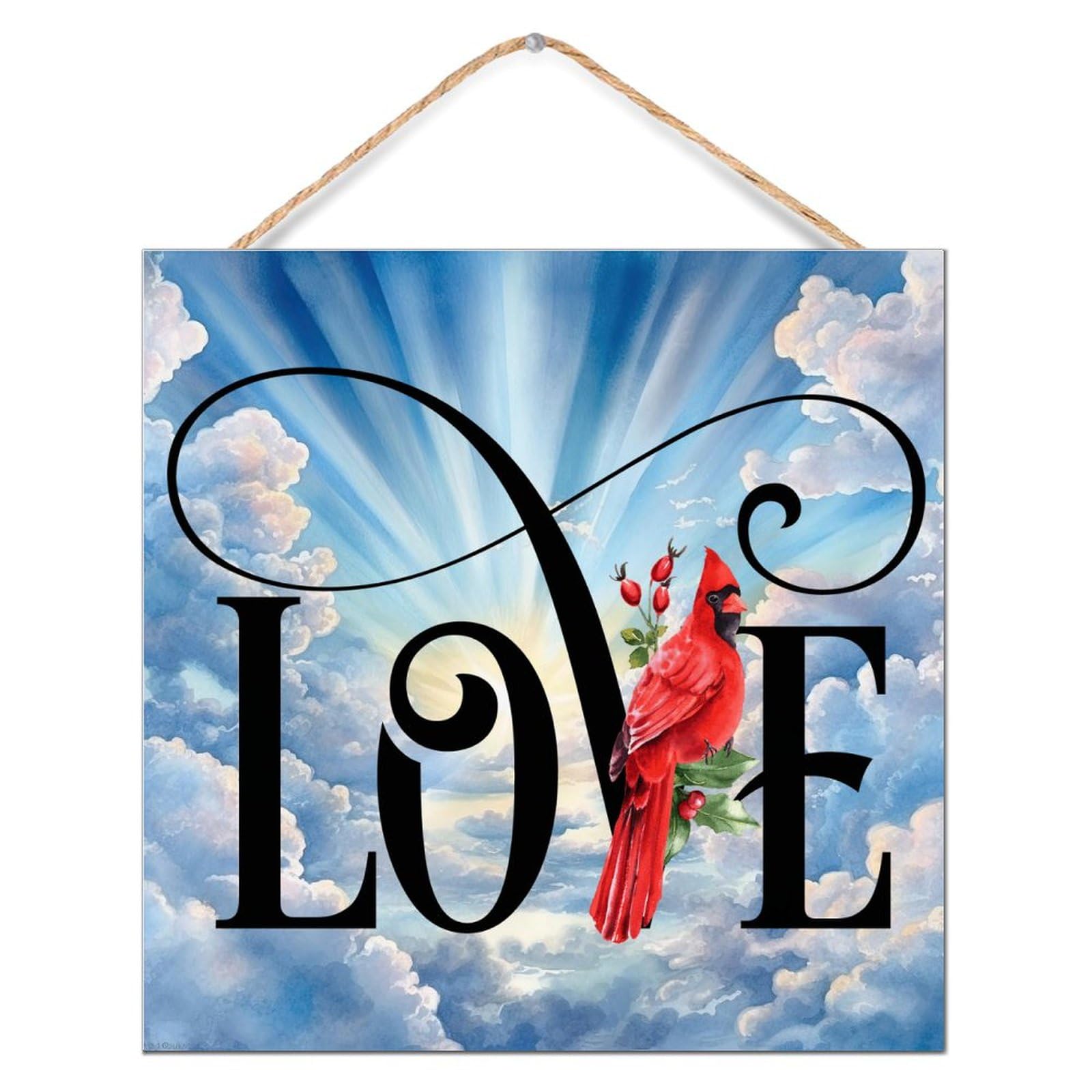 Panneau mural en bois Love Wood pour une maison douce et cosy
