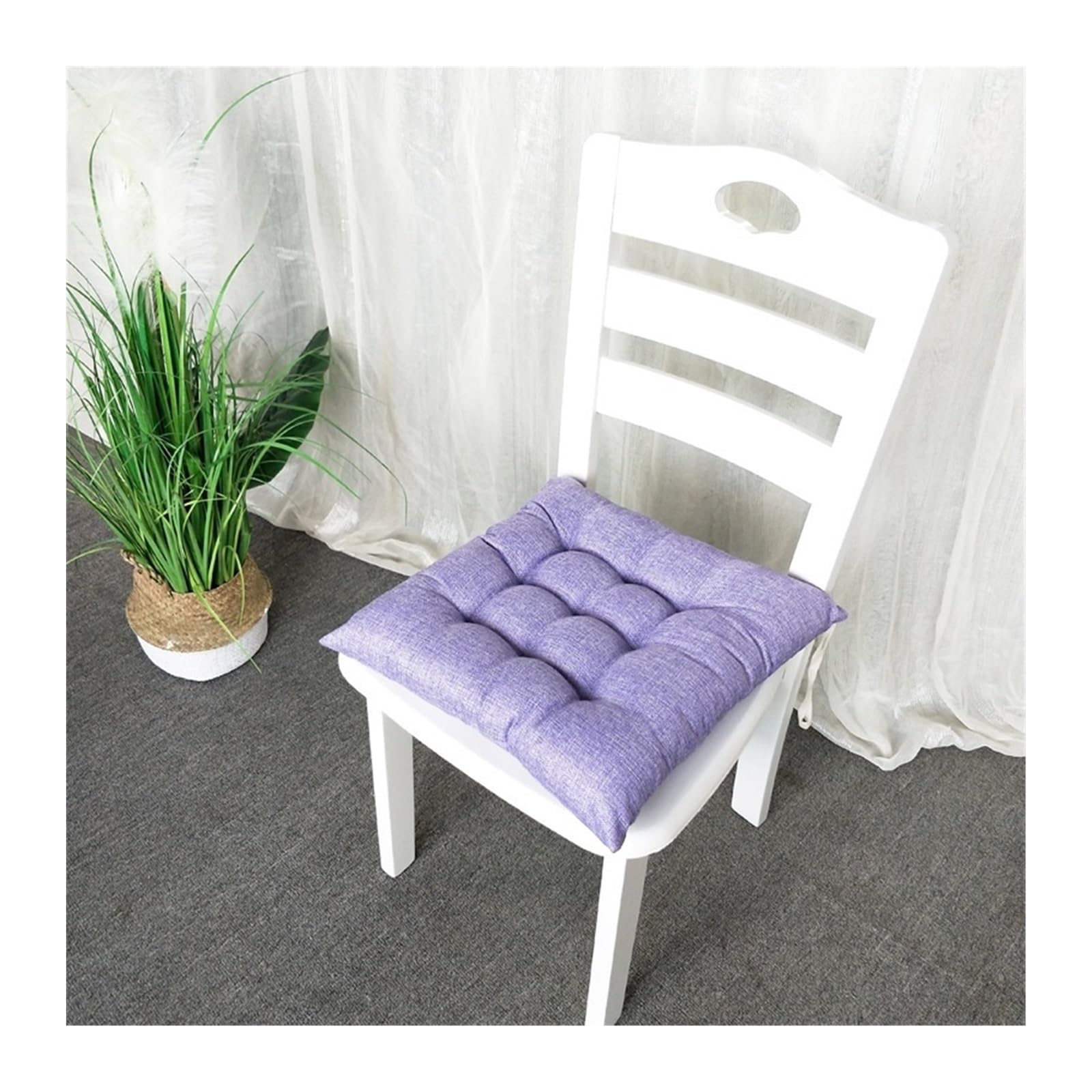 Chair Cushions Pack of 4/2/1 Seat Pads for Dining Chairs, Garden Chair Cushions Tie Indoor/Outdoor Seat Cushions Comfortable Soft Chair Pads for Kitchen(@13,35x35cm(2pcs)) — image 1