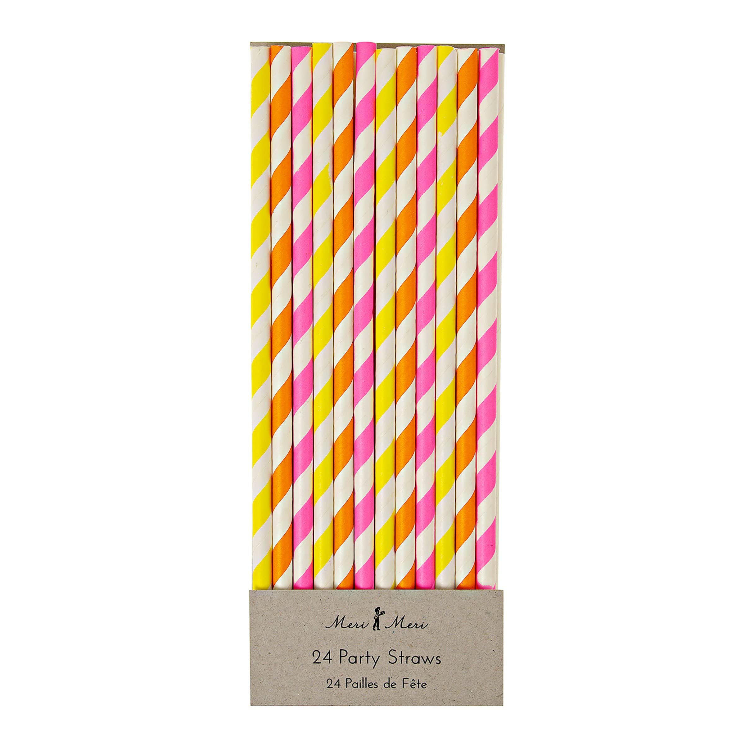 Meri Meri Neon Party Straws