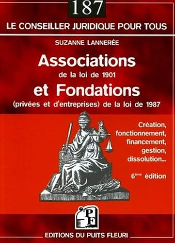 Associations de la loi 1901 et fondations (privées et d'entreprises) de la loi de 1987: Création, fonctionnement, financement, gestion, dissolution