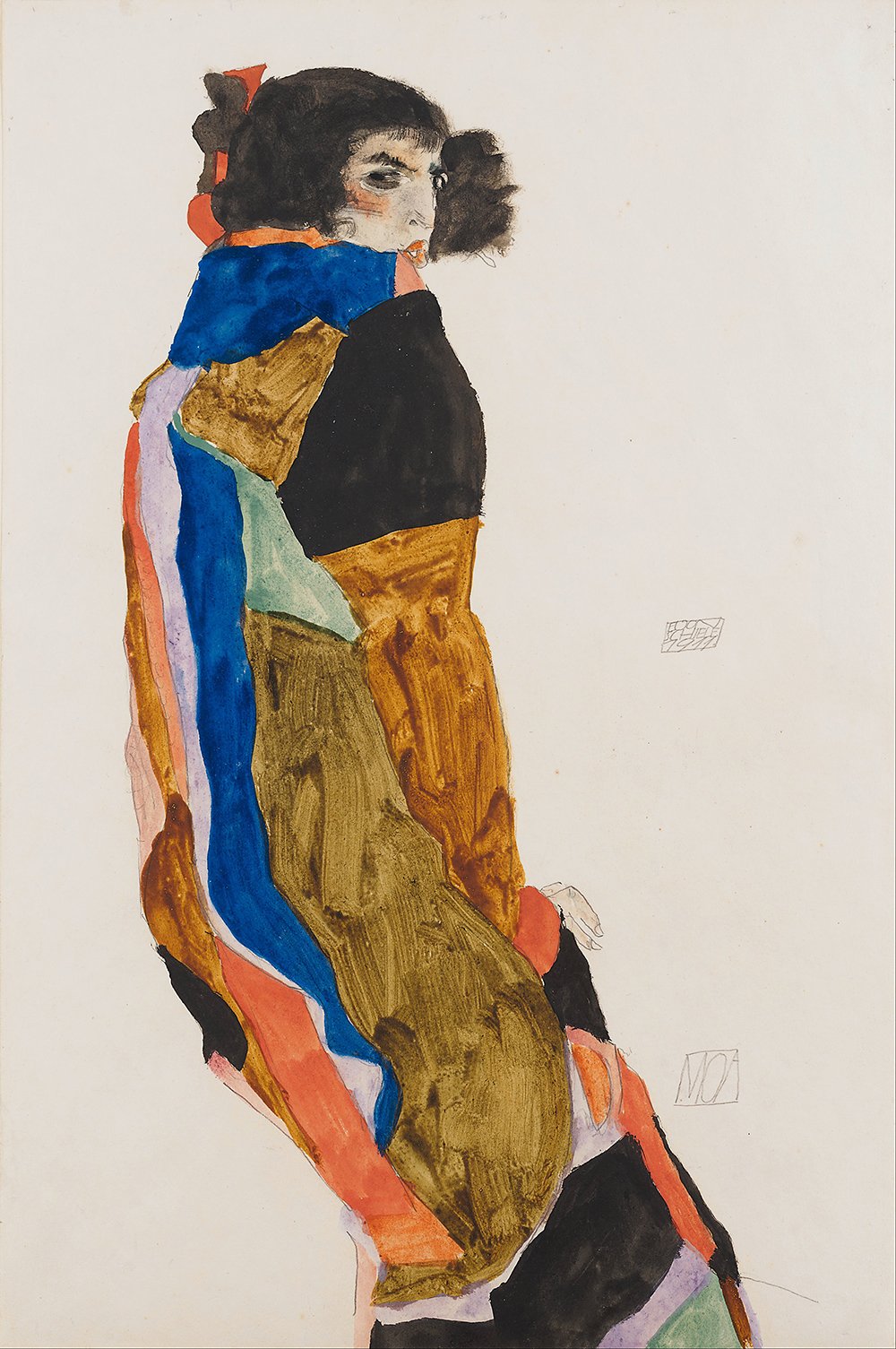 Egon Schiele Moa Créez une Ambiance Galerie d'Art avec cette Estampe Archival Matte Medium