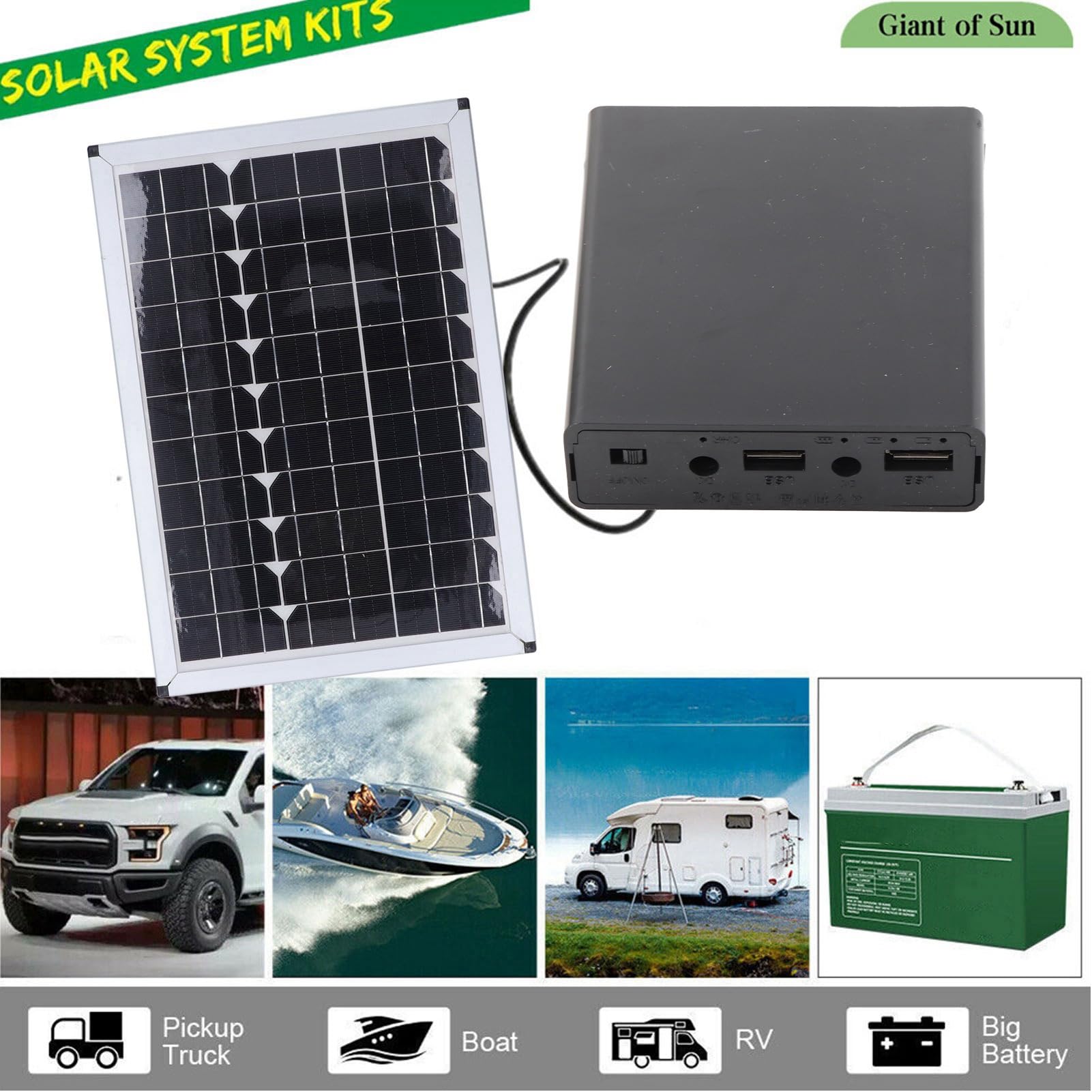 Alomejor Solar Water Pump, 20W with 5m Lift | Materiale ABS durevole, alimentazione solare, installazione facile, adatto per giardini, laghetti