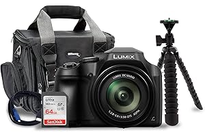 Panasonic Lumix FZ80 4K Long Zoom Digital Camera Bundle with Essentials, 60x...