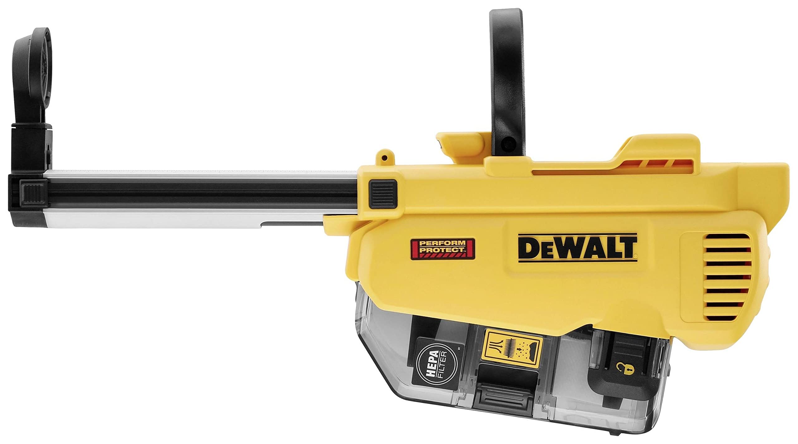 DeWALT Extracción de polvo DWH205DH para martillo combinado de batería DCH263, filtro HEPA, SDS-Plus, compacto y ligero