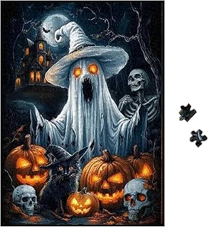 Ghost Puzzle | Family Activity Game | Horror Gothic Ghost Collectibles Men Women Holiday Game Floor Family Party Decoratio...
