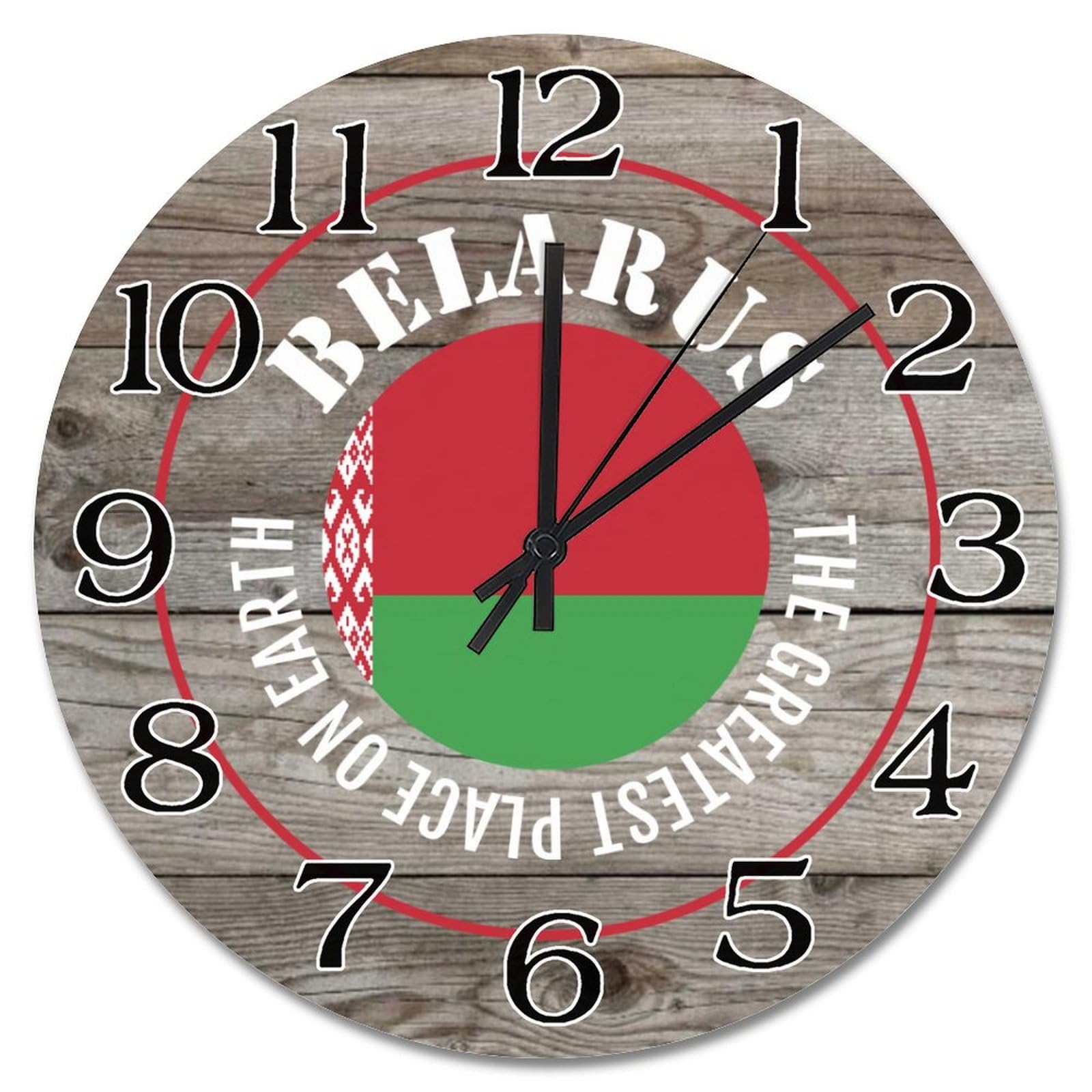 Horloge murale Biélorussie anti tictac horloge silencieuse pour retrouver le sommeil