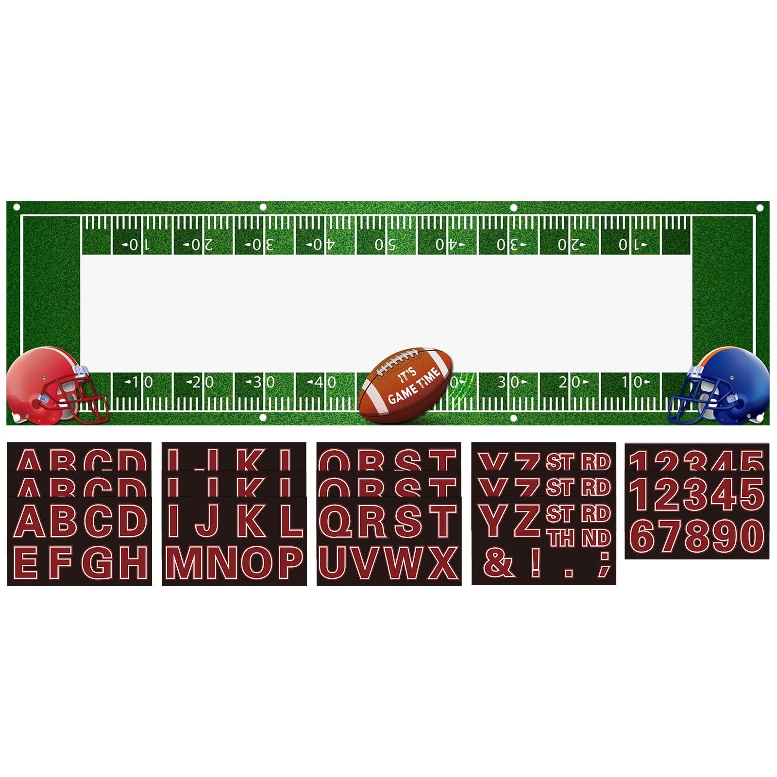 Bannière de photographie sur le thème du football Tegeme pour décor de fête