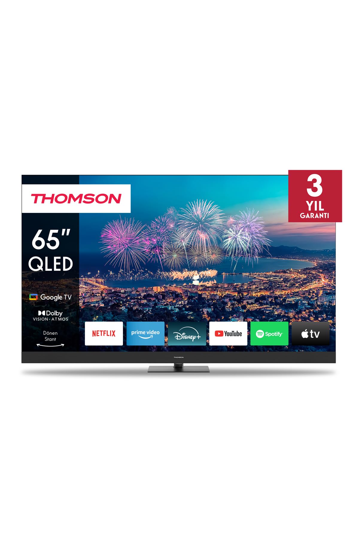 THOMSON 65QG6C14 65 inç 164 Ekran Uydu Alıcılı Google Smart…