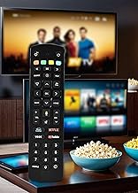 Plastic Replacement Bluetooth Voice Remote Control, Compatible with Jio Remote Control, Jio Setup Box and Fiber Set Top Box (Black)