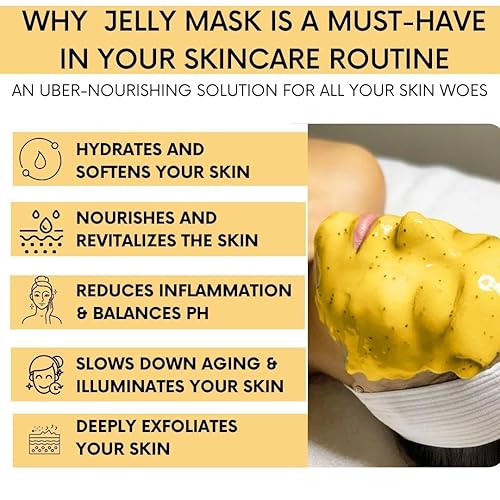 Miniatura 2 de Mascarilla facial de gelatina para tratamientos faciales  Máscara de gelatina hidratante, iluminadora y nutritiva de oro de 24 quilates con rodillo