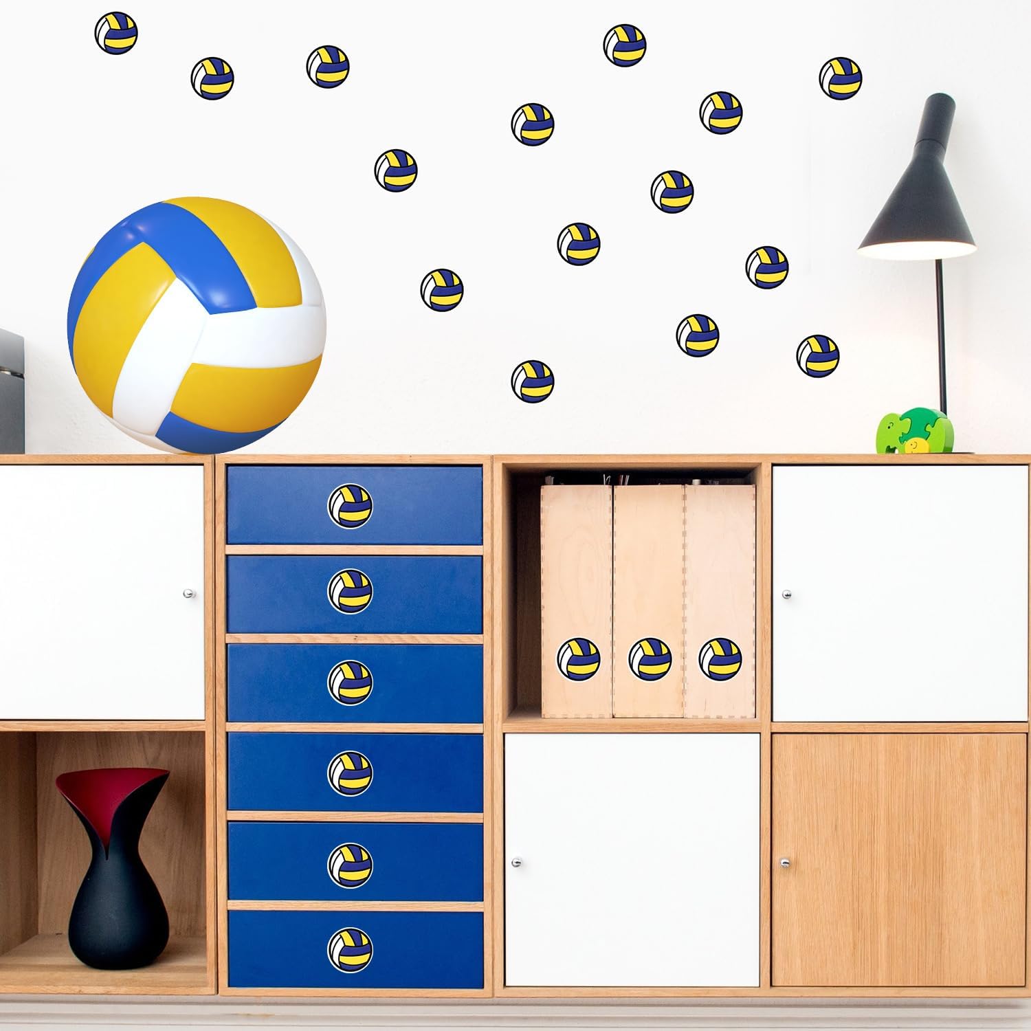 120pcs Volleyball Stickers, Sport Vinyl Stickers Volleyball Planner Waterproof Stickers Bulk Sport Decals Volleyball Party Favors Stuff for Kids Scrapbooking Water Bottle DIY Arts Crafting